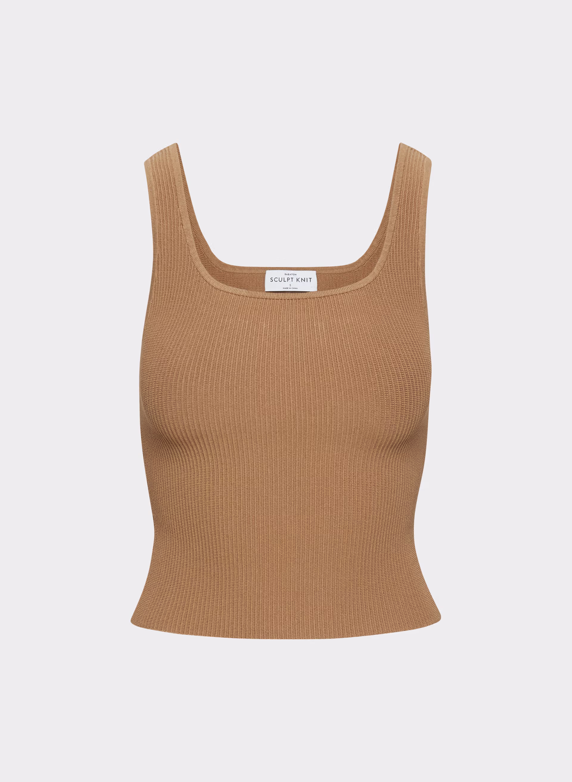 Sculpt Knit Squareneck Tank