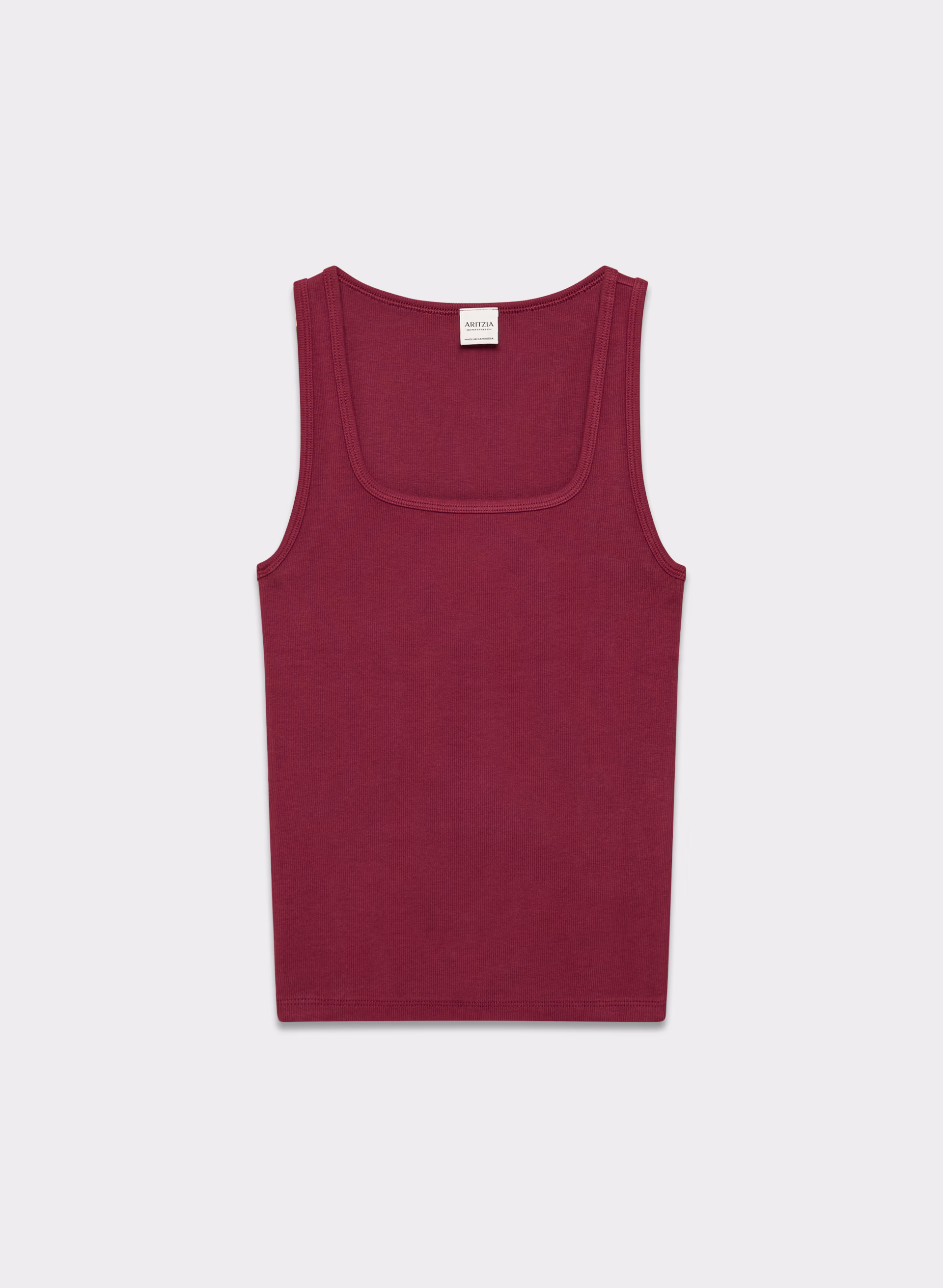 HomeStretch™ Rib Squareneck Tank