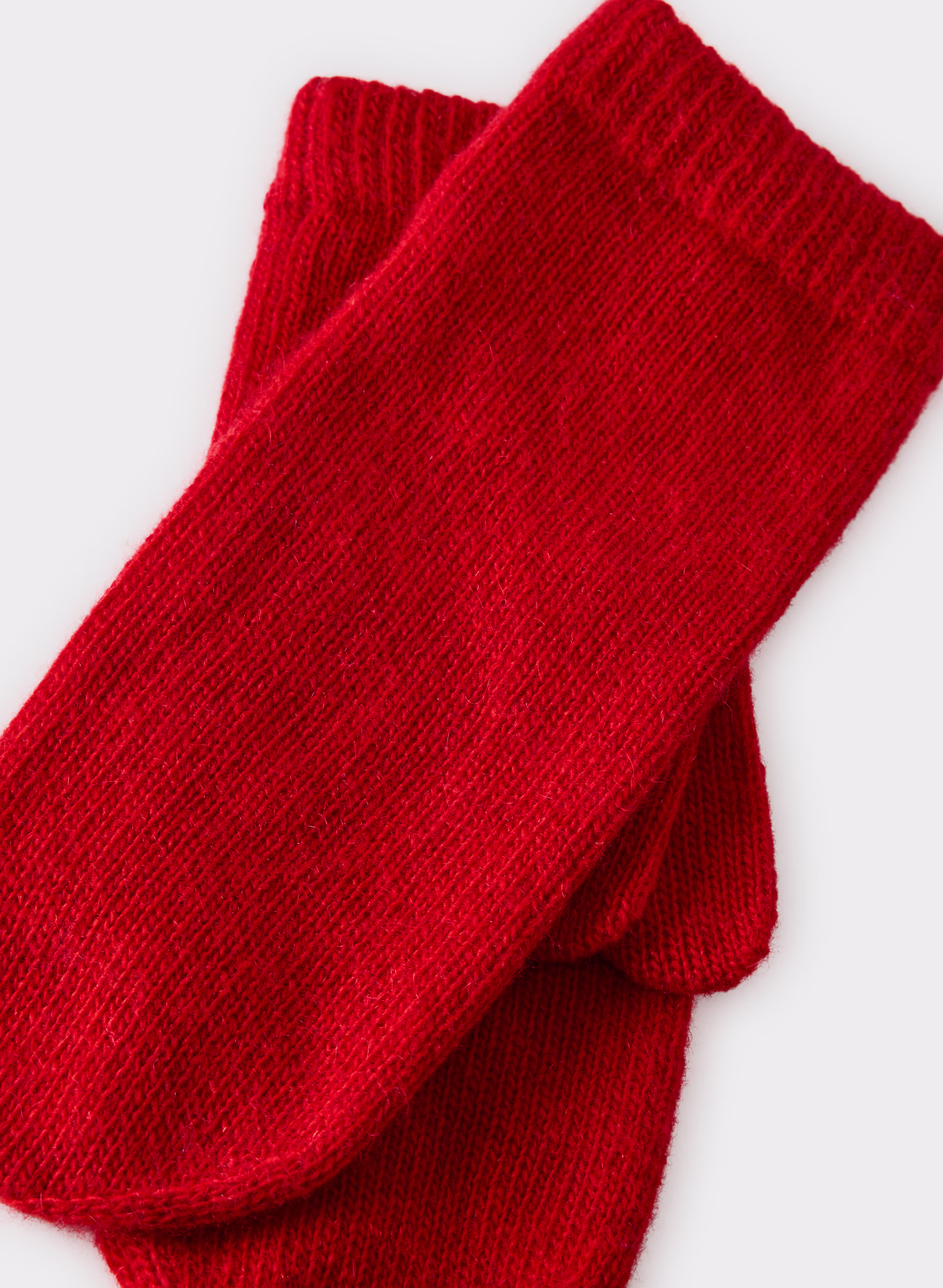 Cashmere Rib Mitten