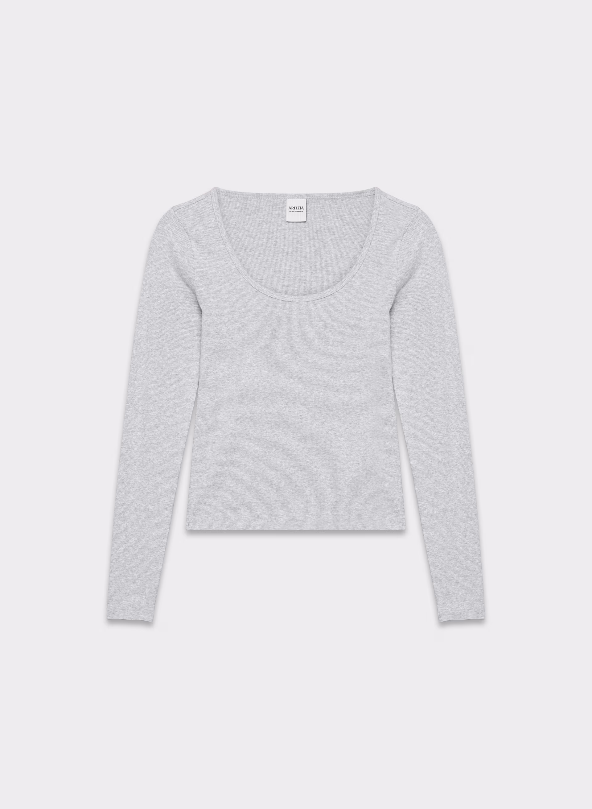 HomeStretch™ Rib Scoopneck Longsleeve