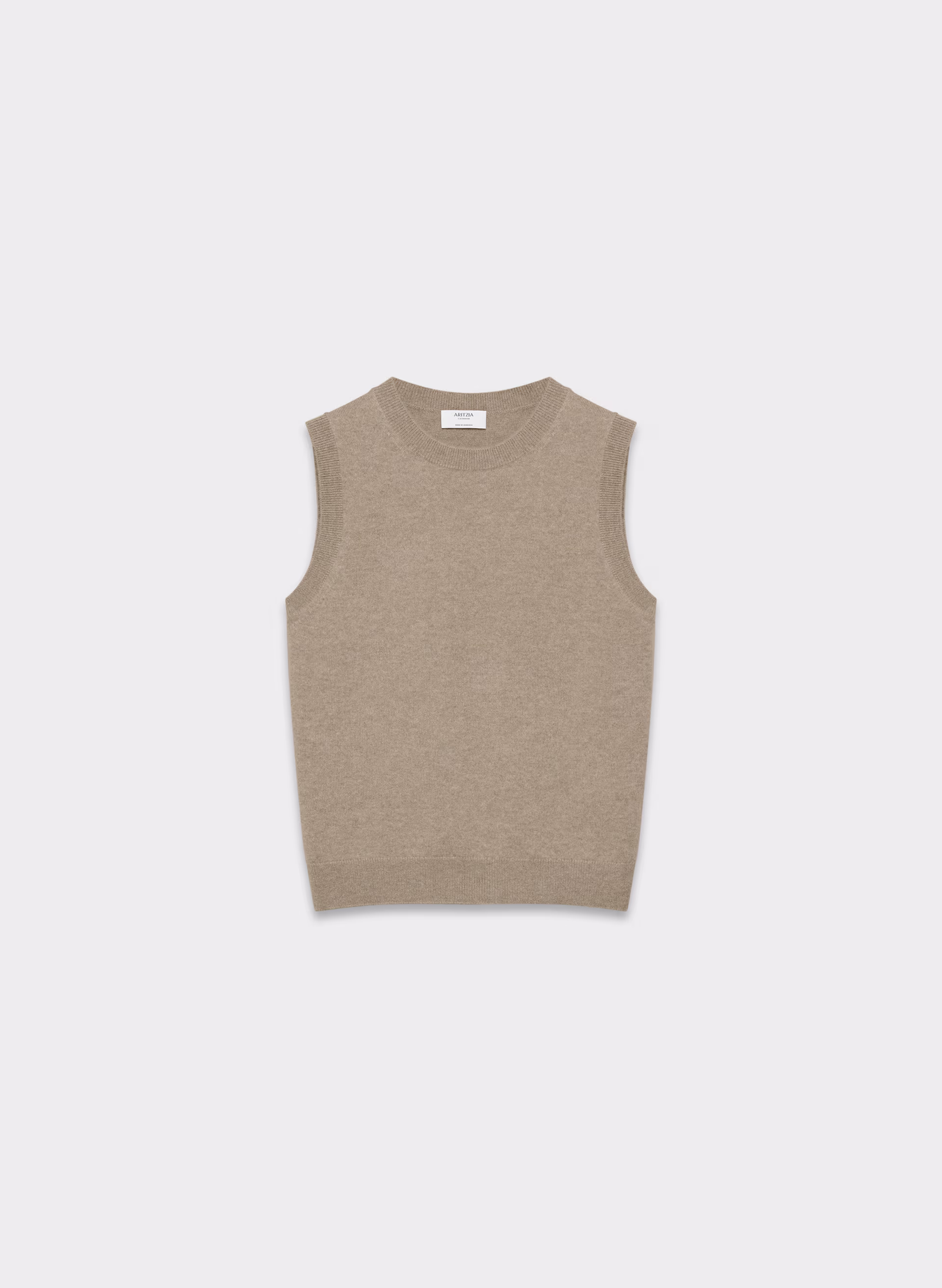 Bare Cashmere Crew Sweater Vest