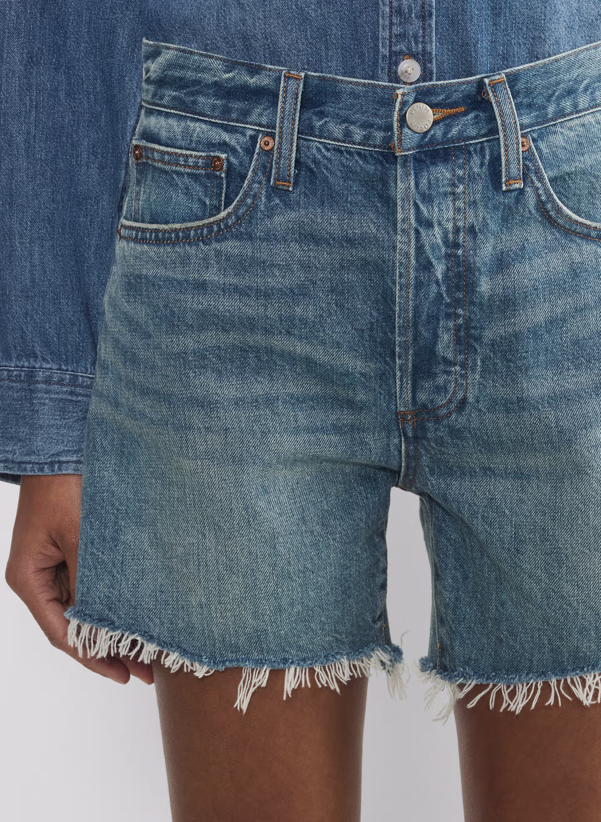 Denim Forum The Ex Boyfriend Mid Thigh Short