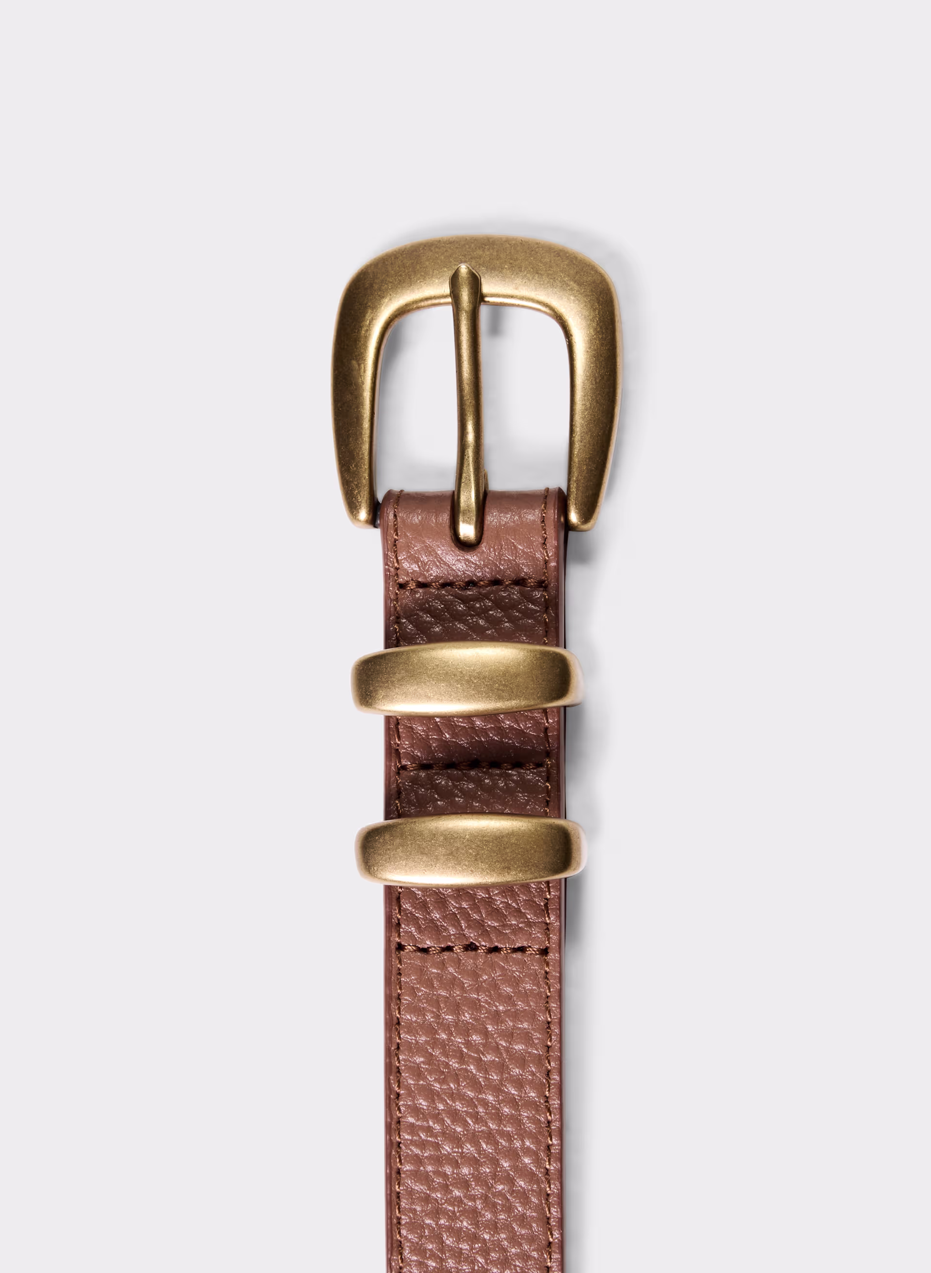 Legendary Solid Brass Leather Belt
