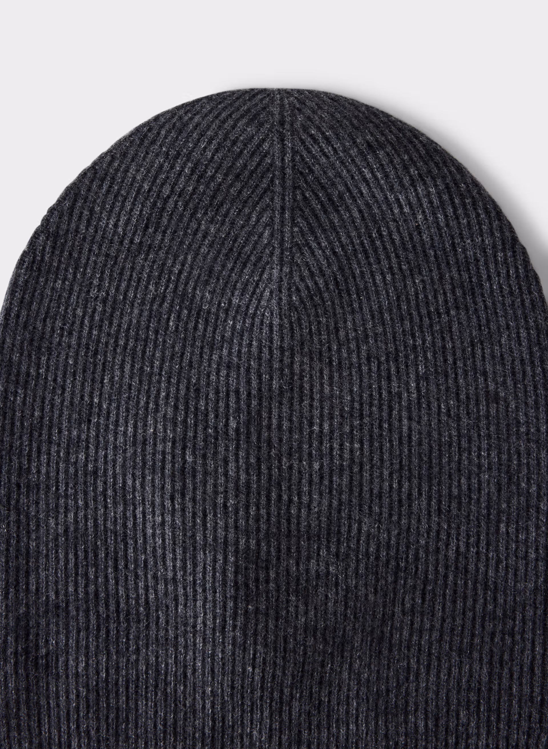 Cashmere Rib Slouchy Beanie