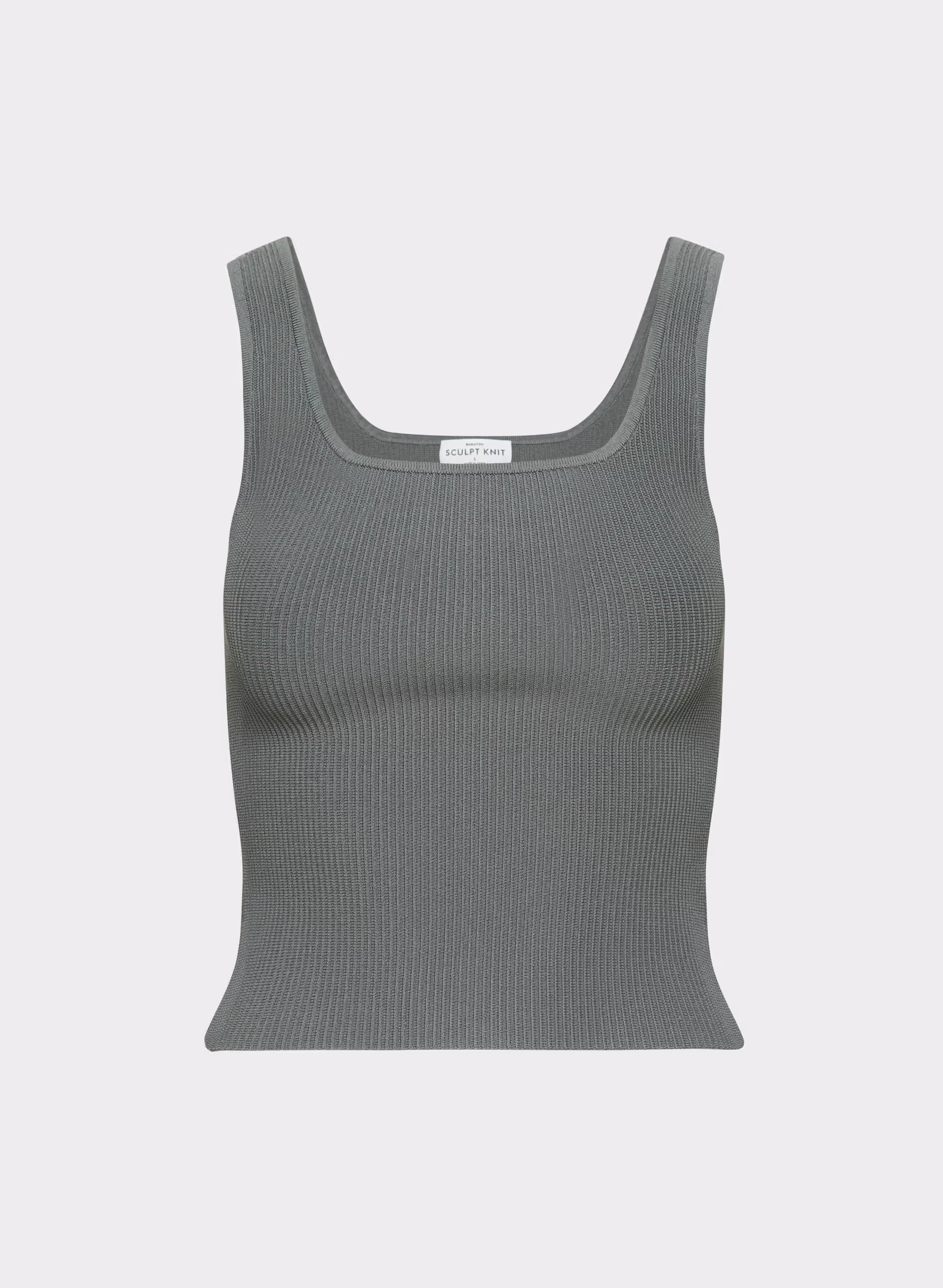 Sculpt Knit Squareneck Tank