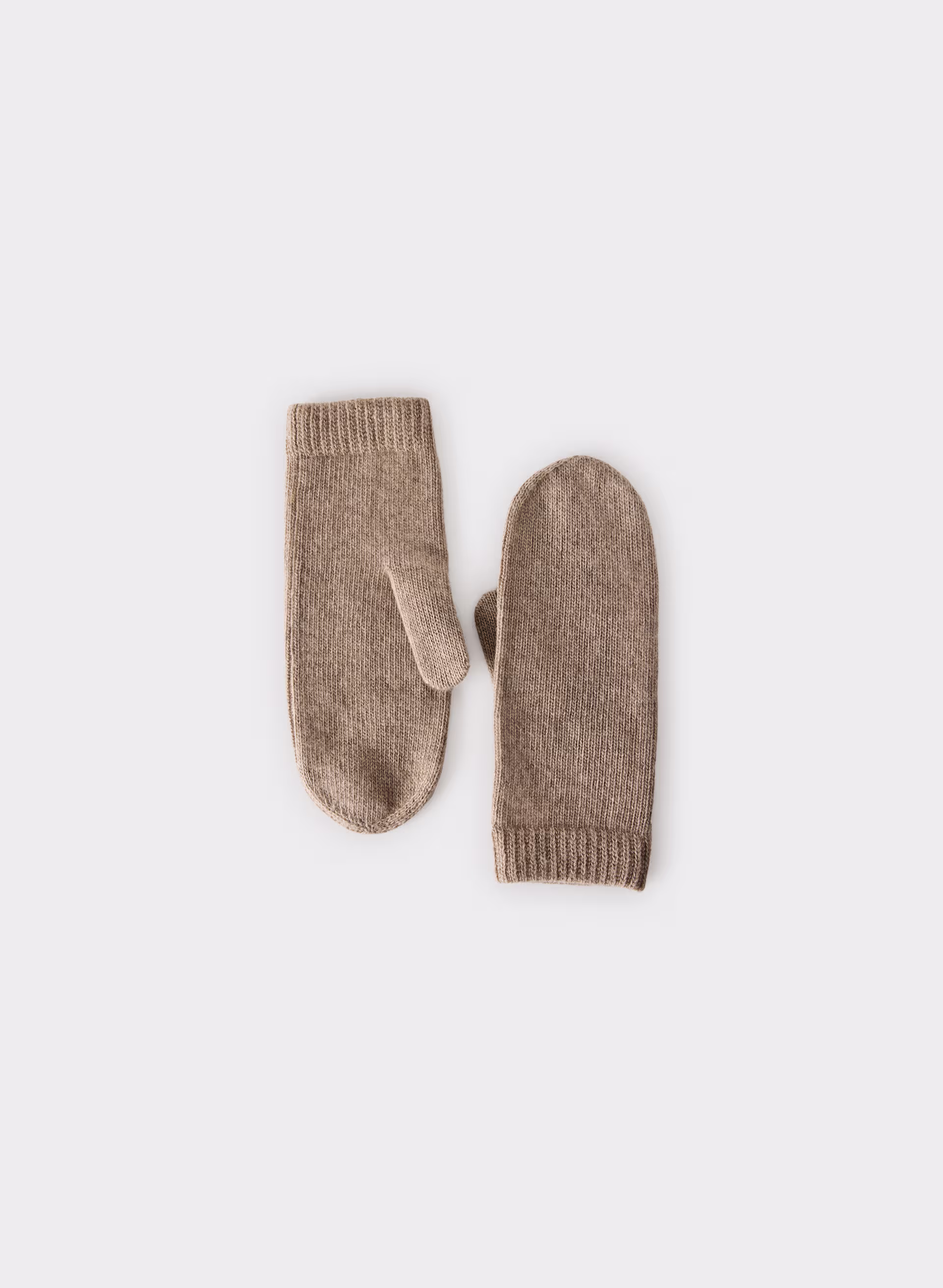 Cashmere Rib Mitten