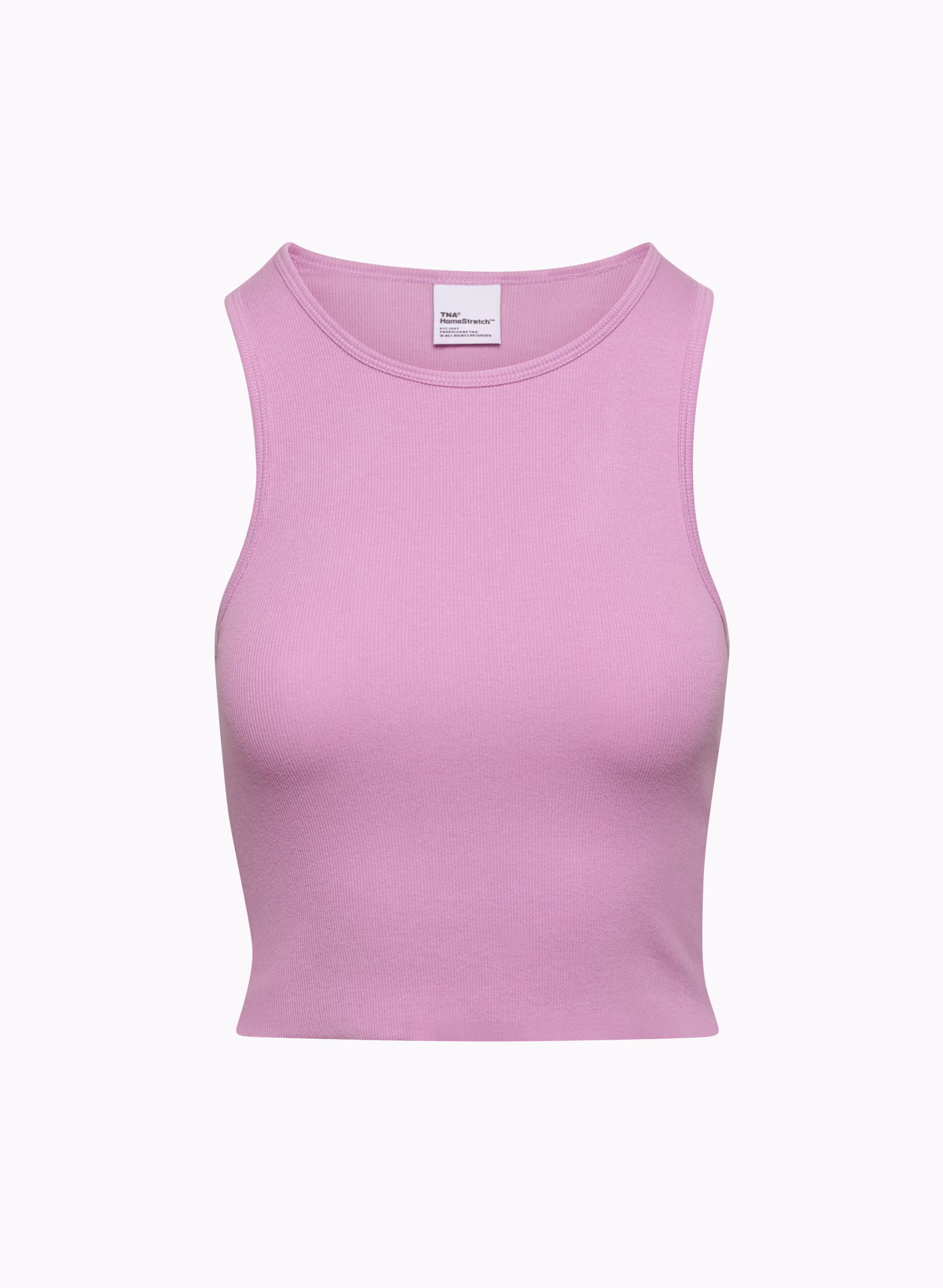 HomeStretch™ Rib Crew Waist Tank