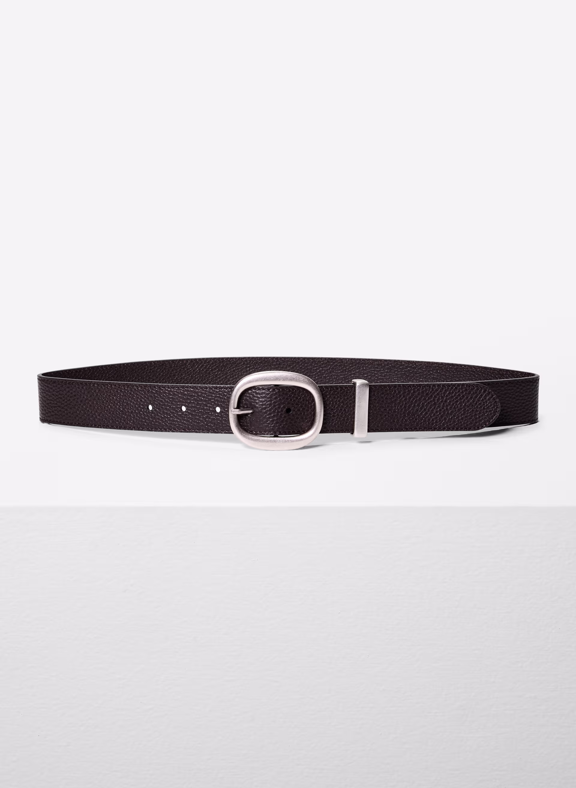 Lifetime Solid Brass Leather Wide Belt