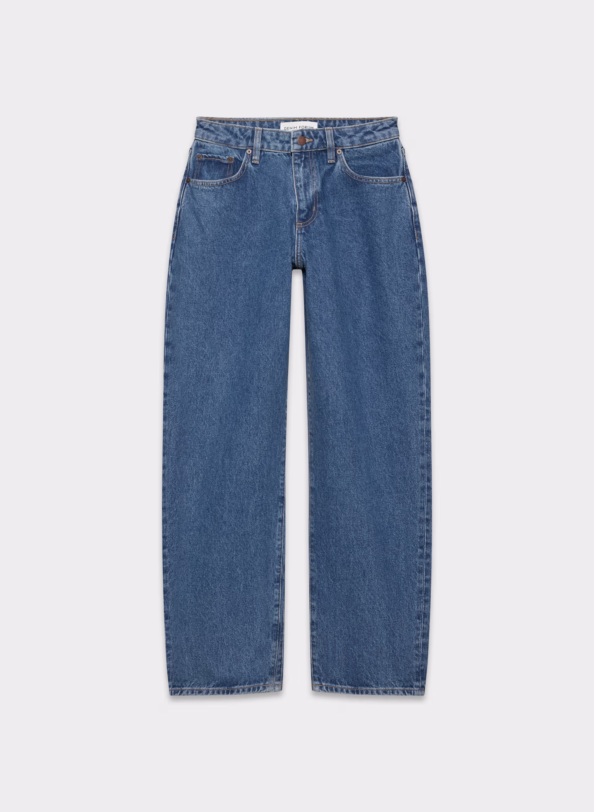 Denim Forum Kai Curve-fit Relaxed Mid-rise Barrel Jean