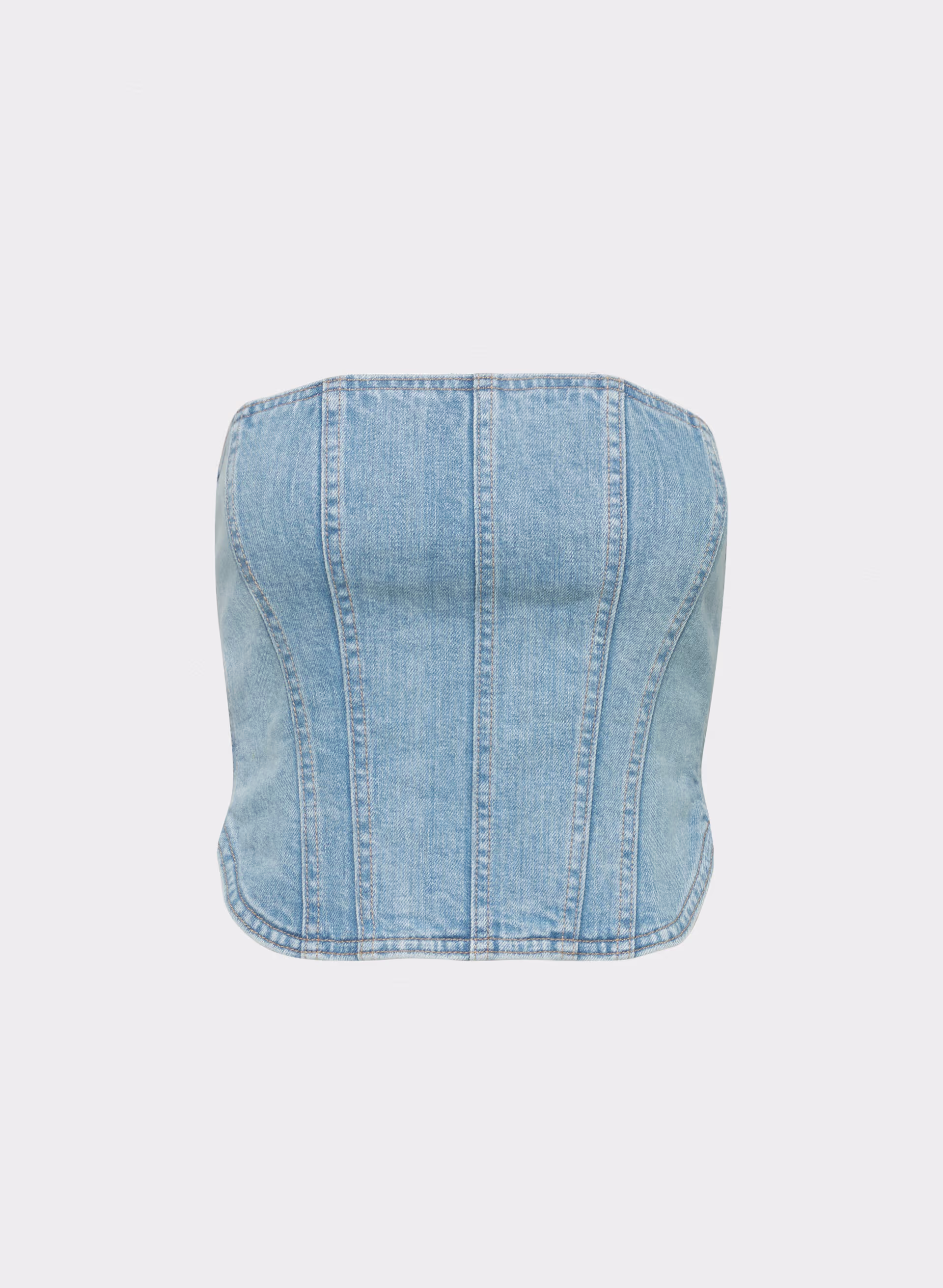 The '90s Debbie Denim Bustier