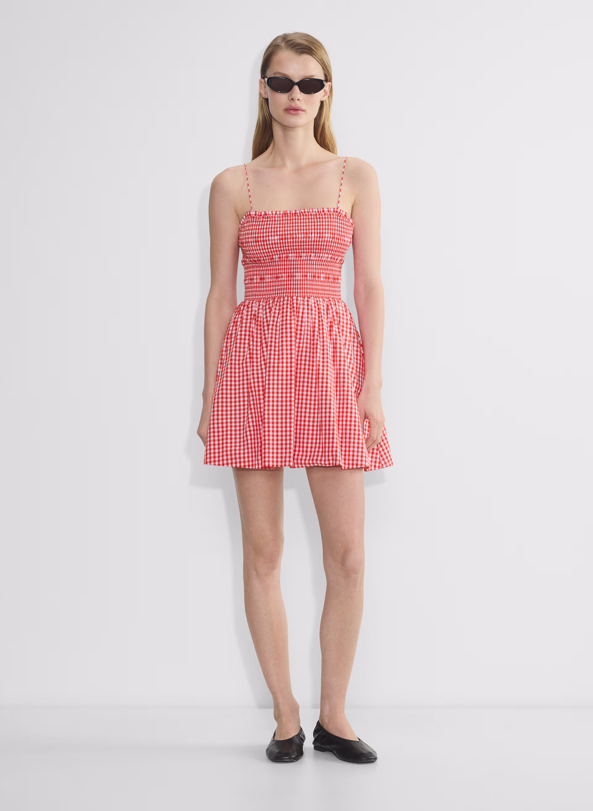 Peachy Poplin Dress