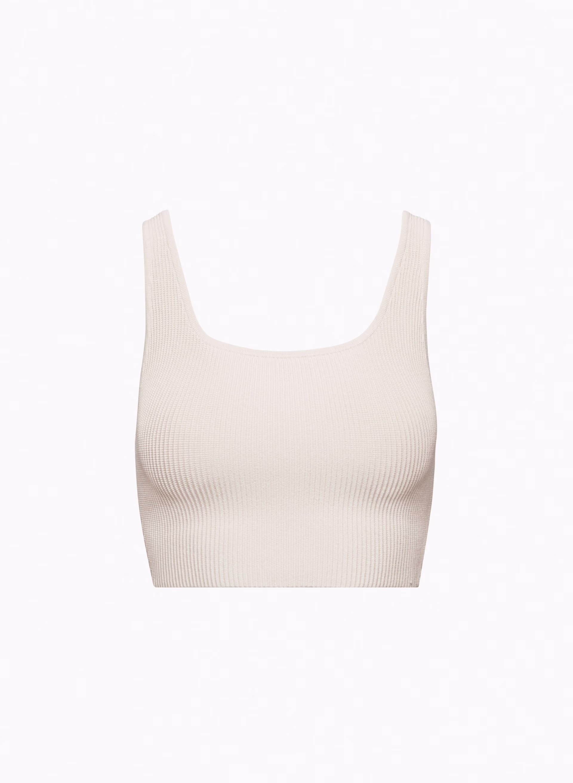 Sculpt Knit Squareneck Cropped Tank