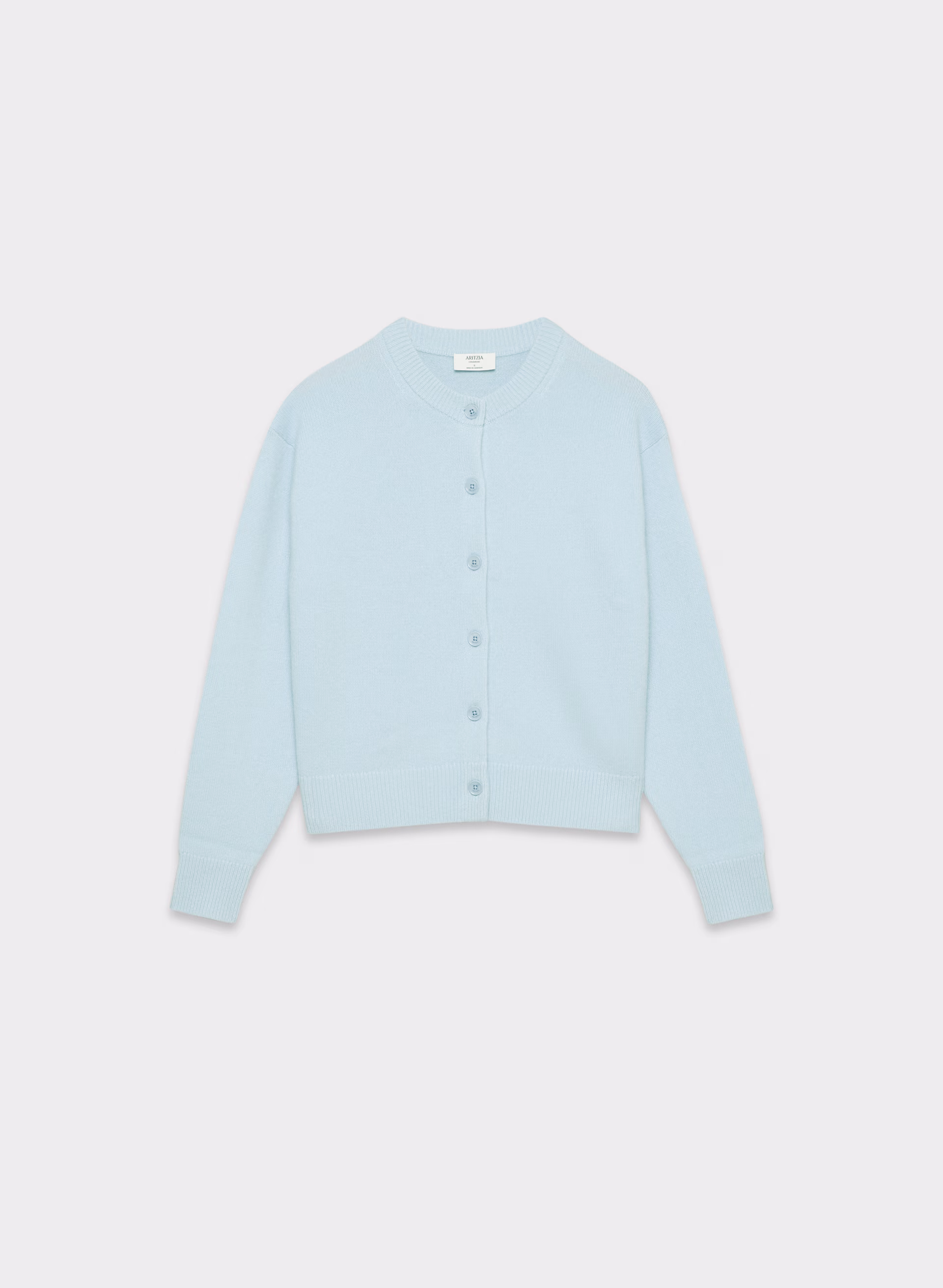Essential Cashmere Relaxed Crew Cardigan