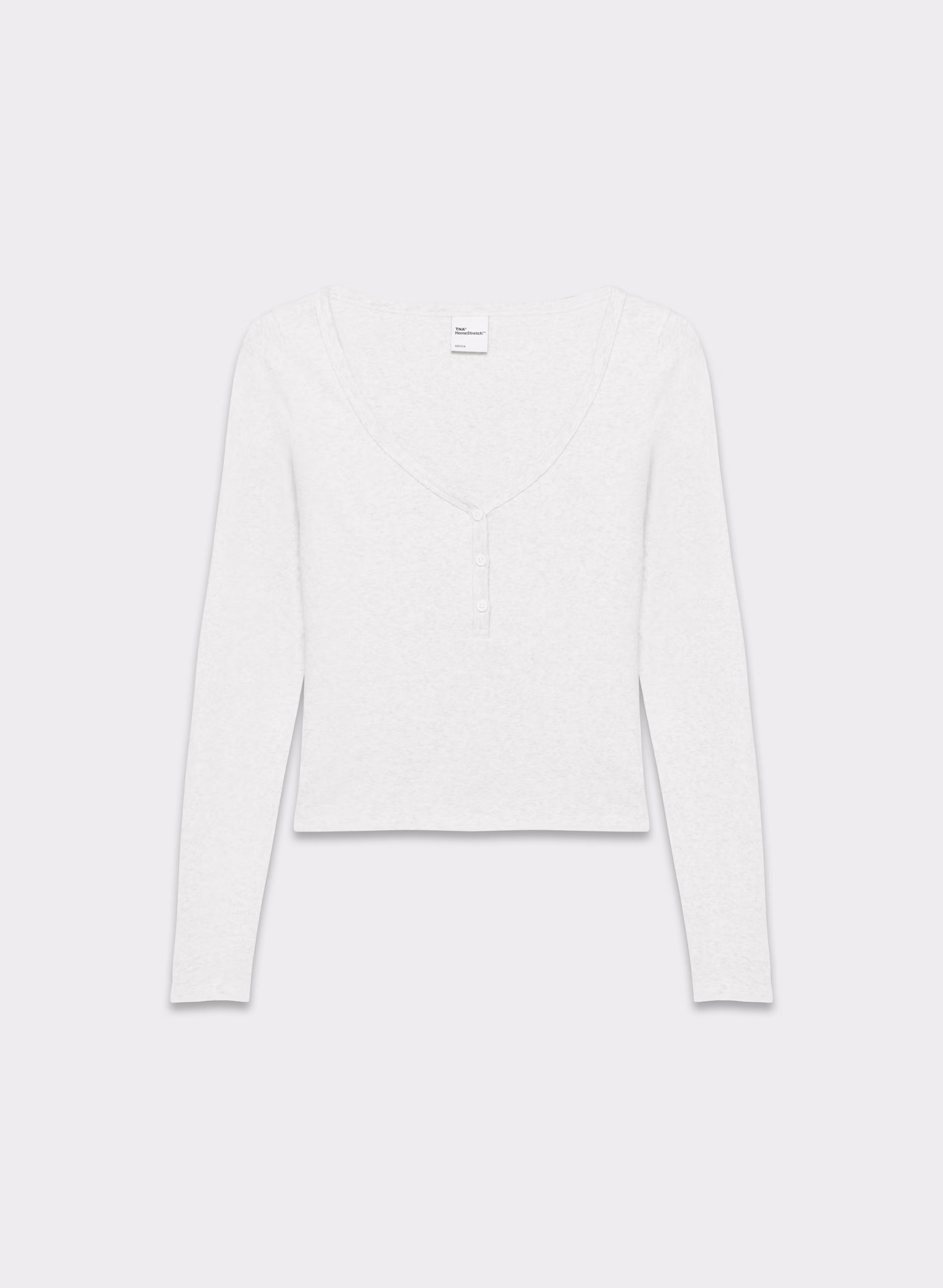 HomeStretch™ Rib Henley Longsleeve