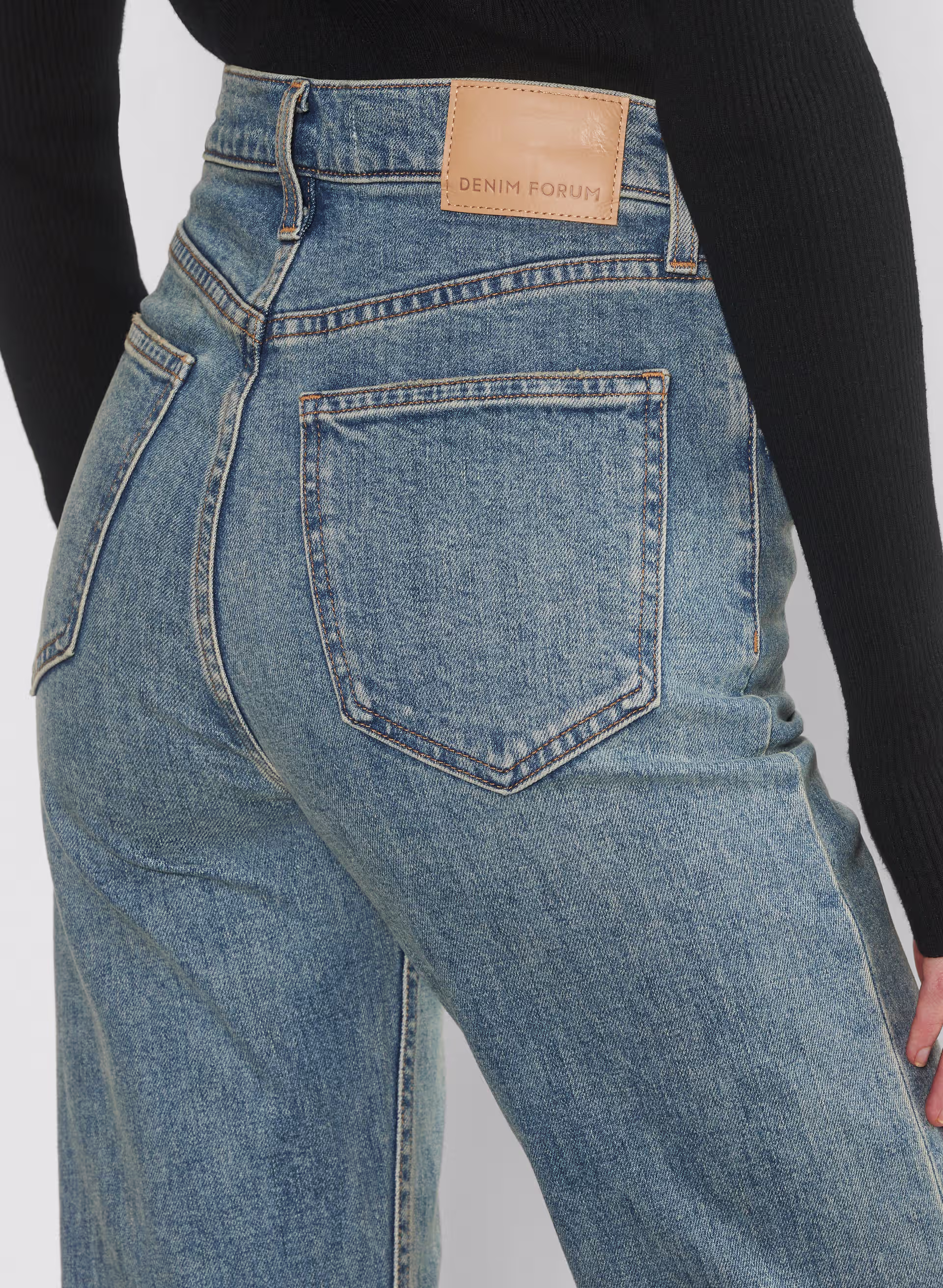 Denim Forum The Arlo Hi-rise Straight Jean