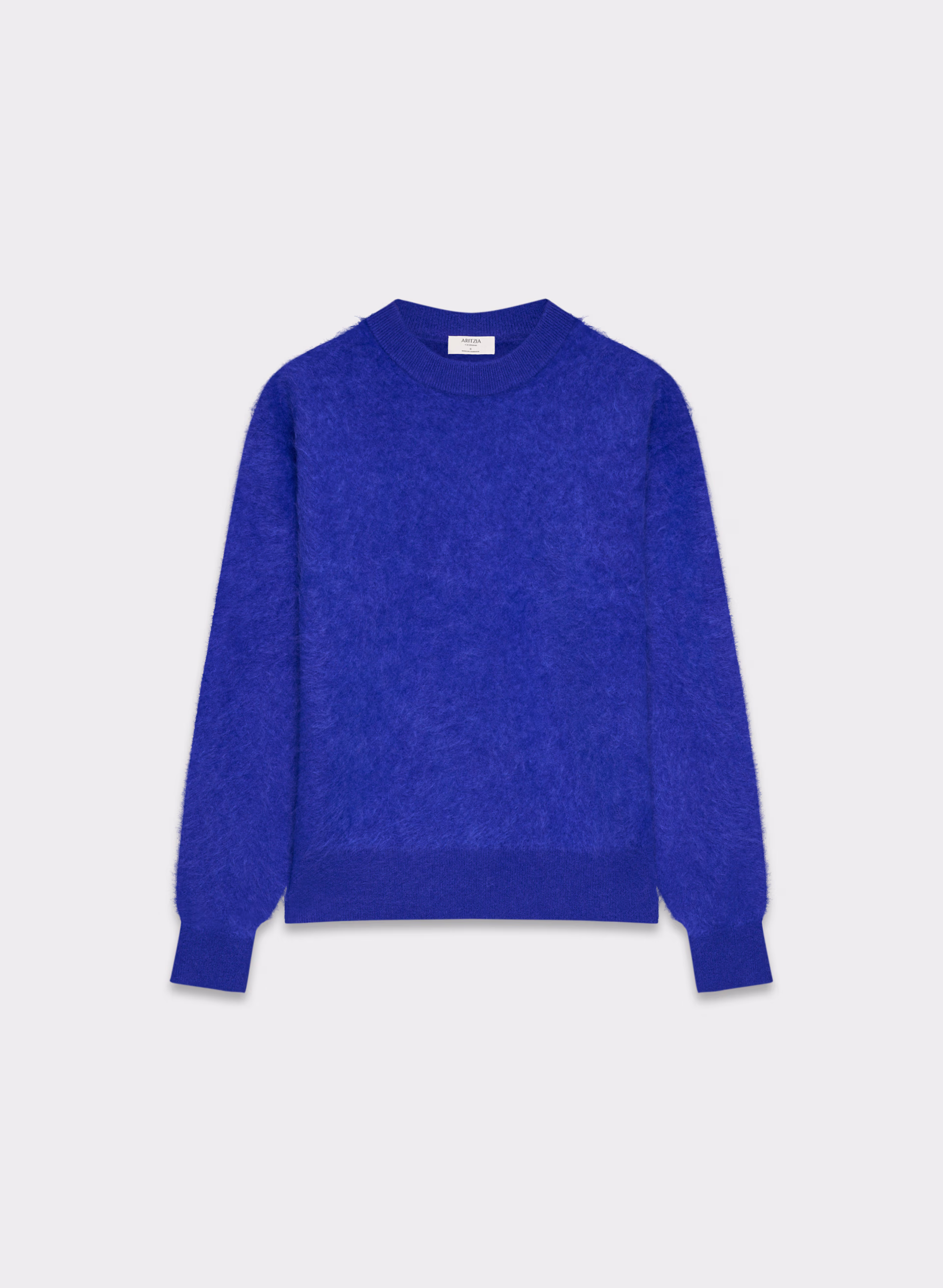 Brushed Cashmere Relaxed Crew Sweater