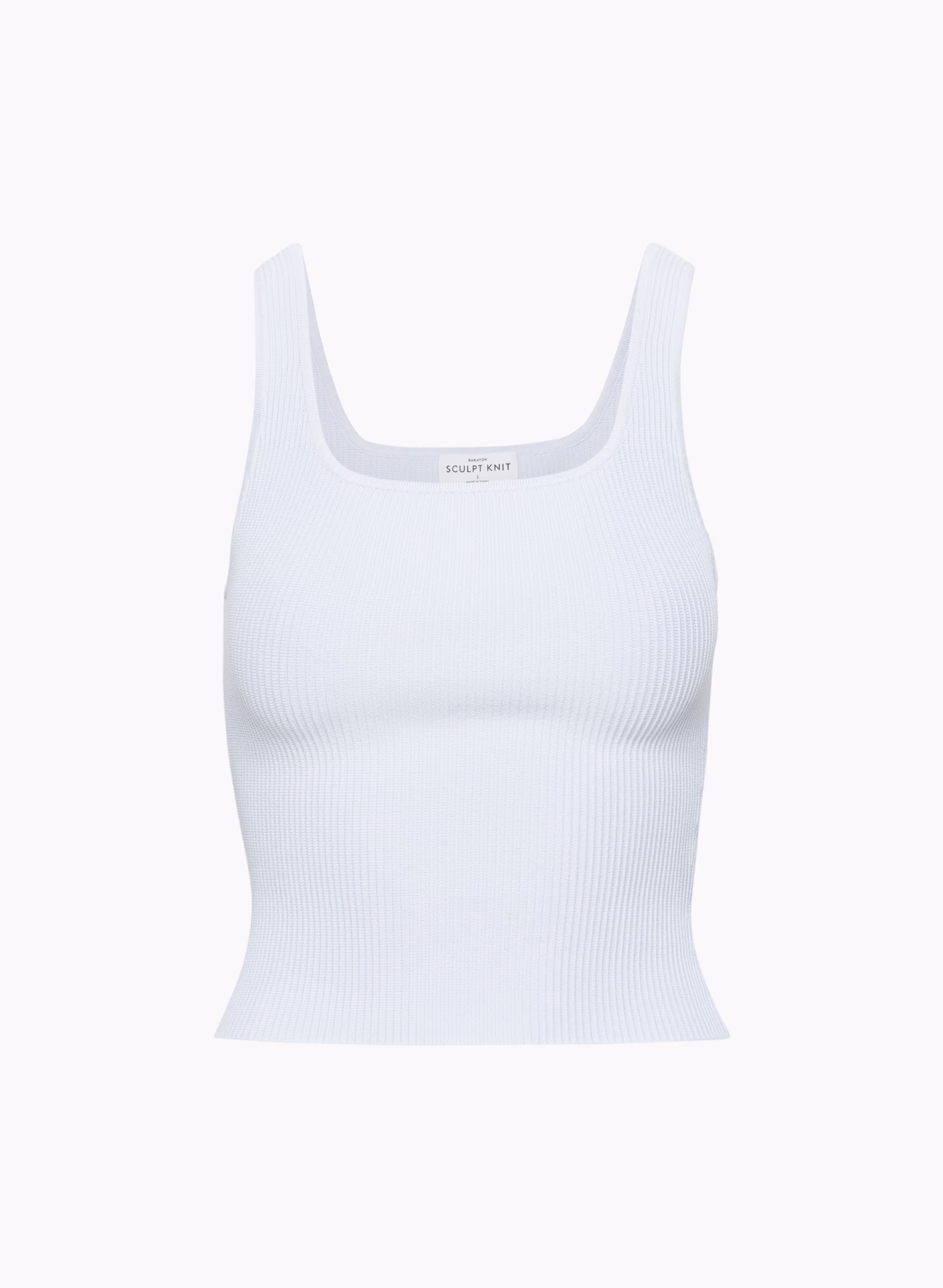 Sculpt Knit Squareneck Tank