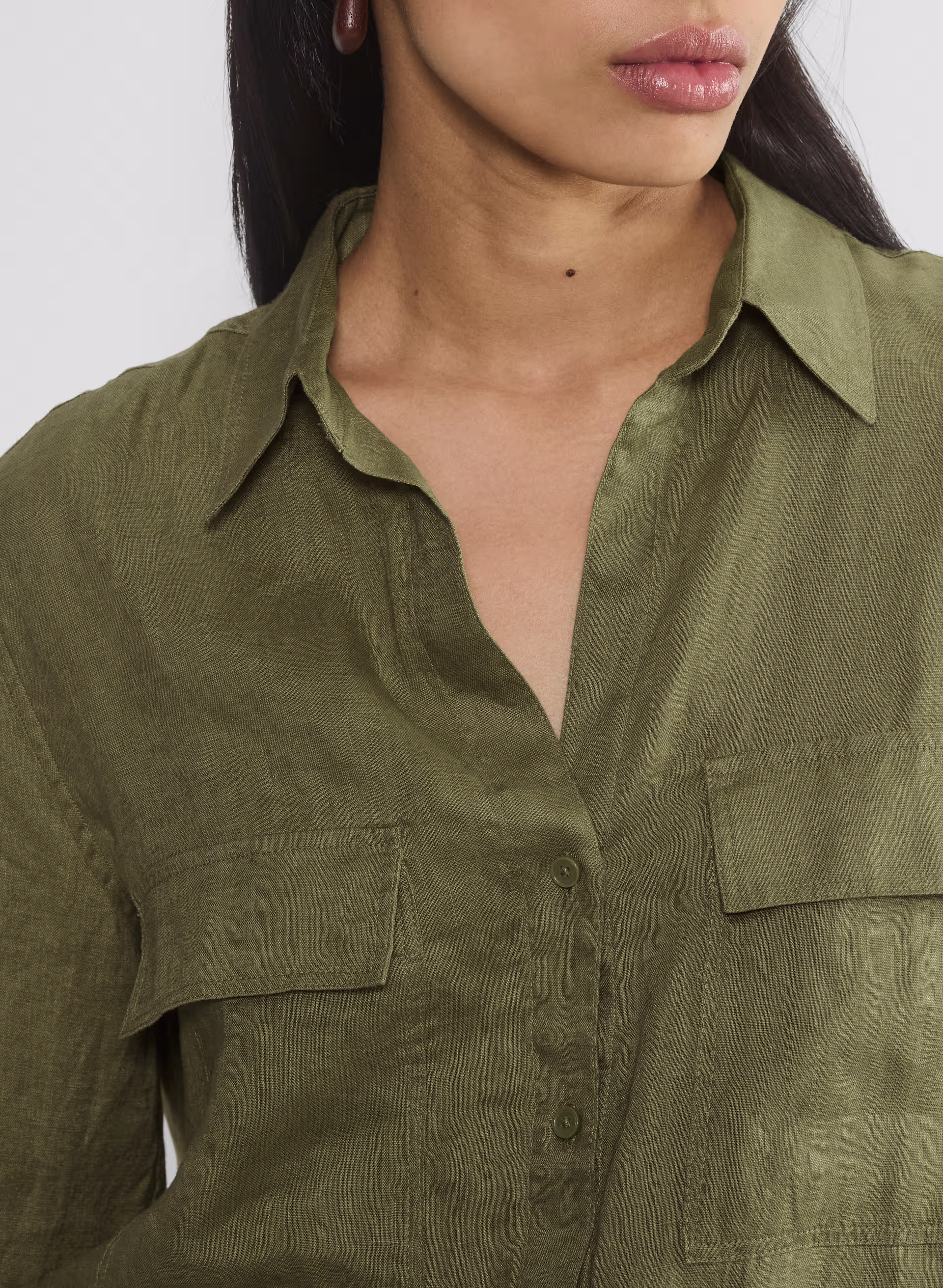 Utility Linen Shirt