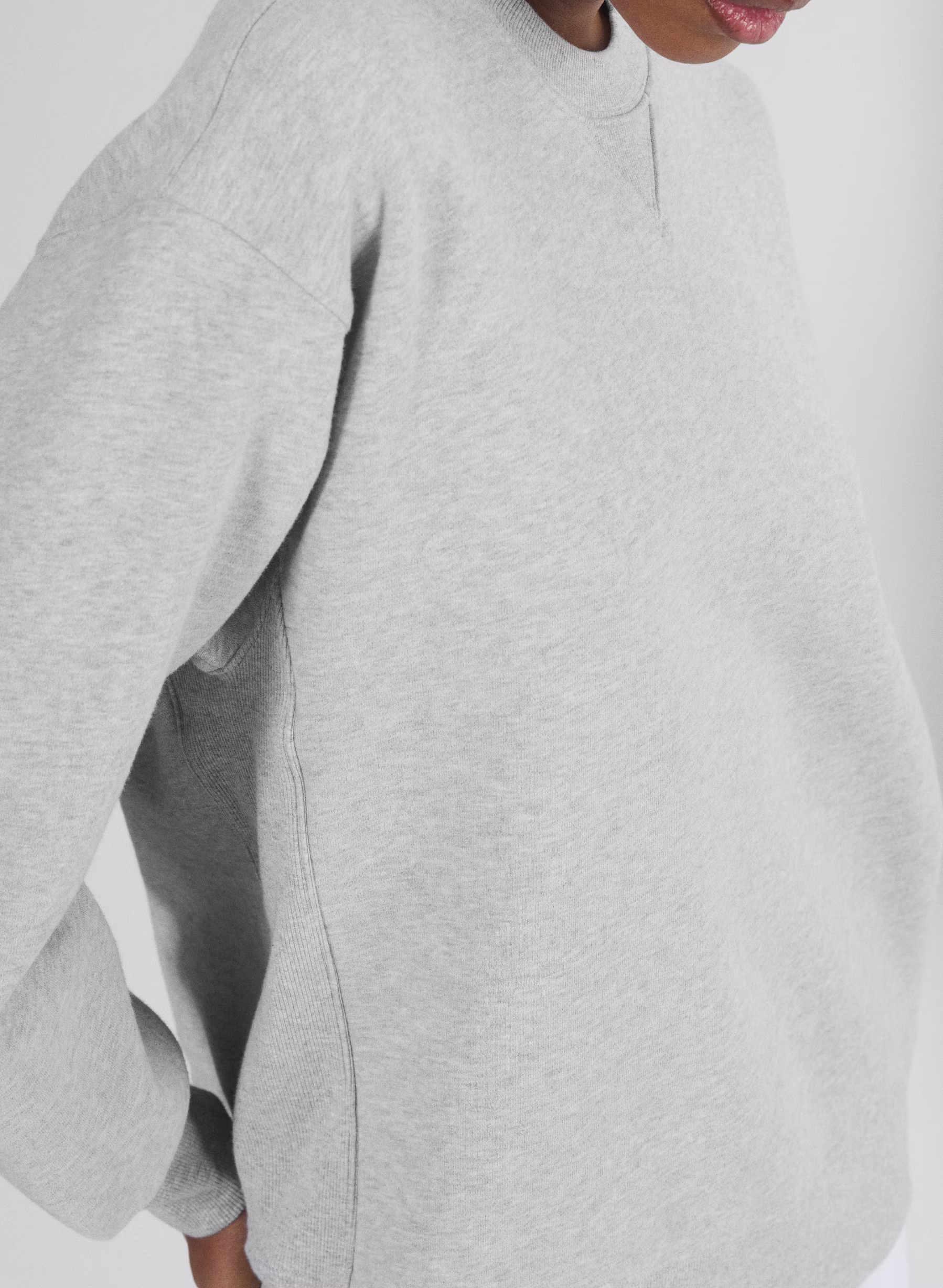 Cozy Sweatfleece Boyfriend Crew Sweatshirt