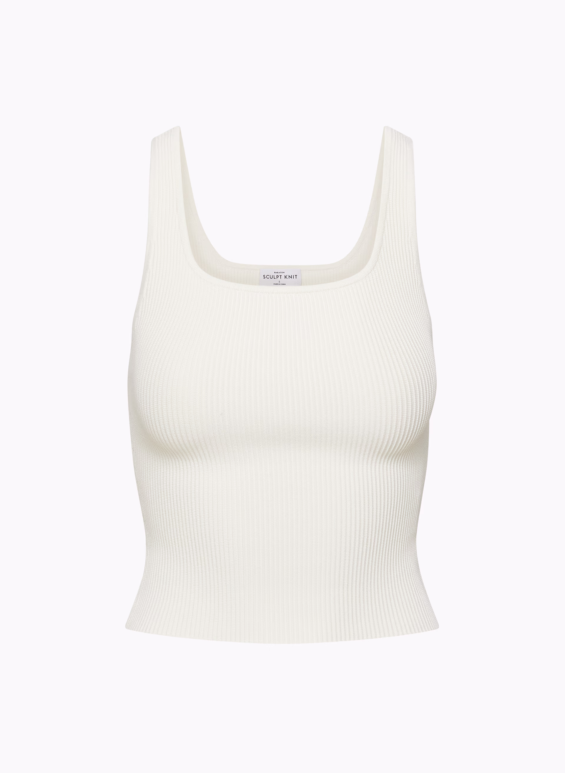 Sculpt Knit Squareneck Tank