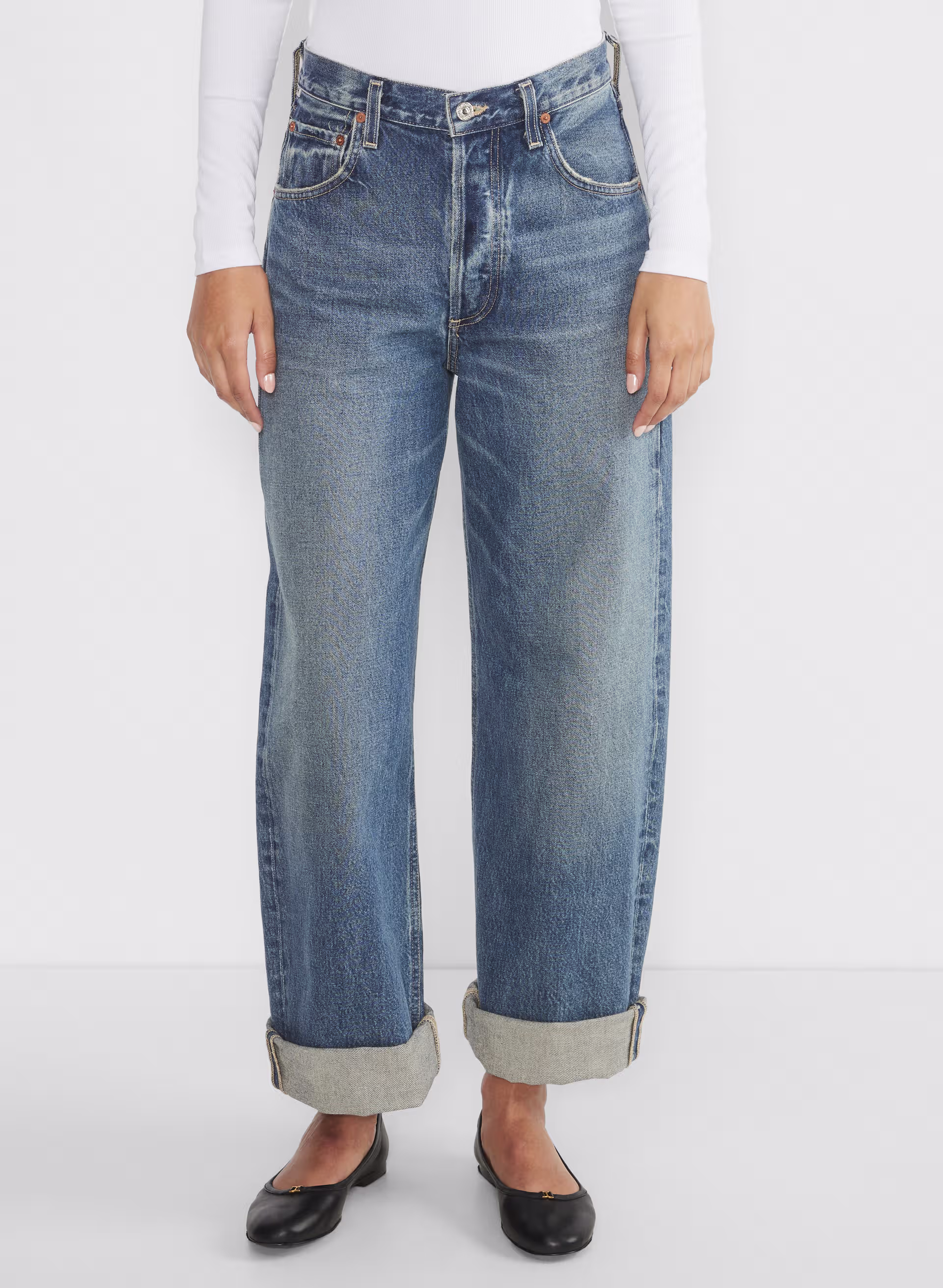 Ayla Baggy Cuffed Jean