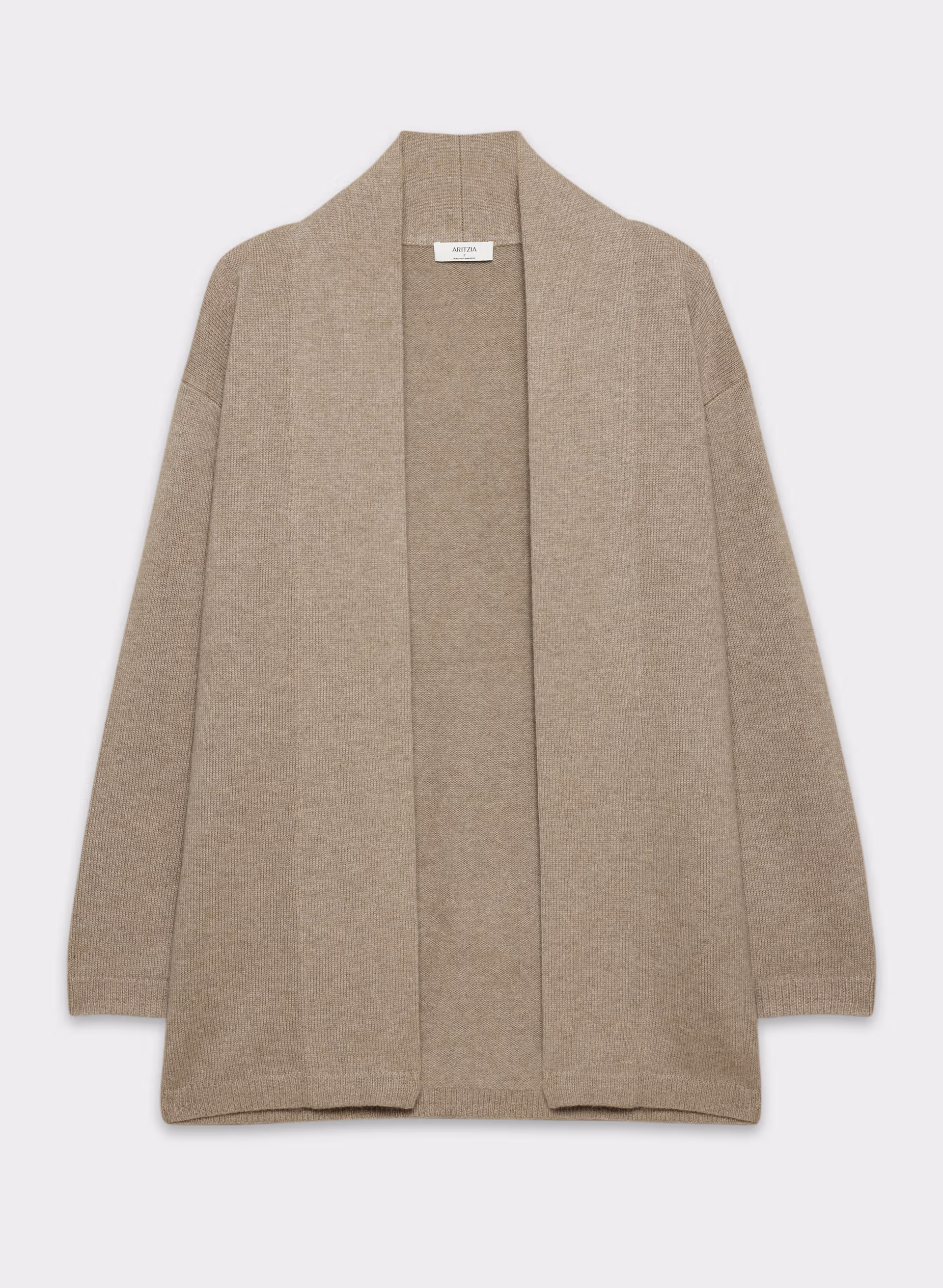 Cashmere Relaxed Open-front Cardigan