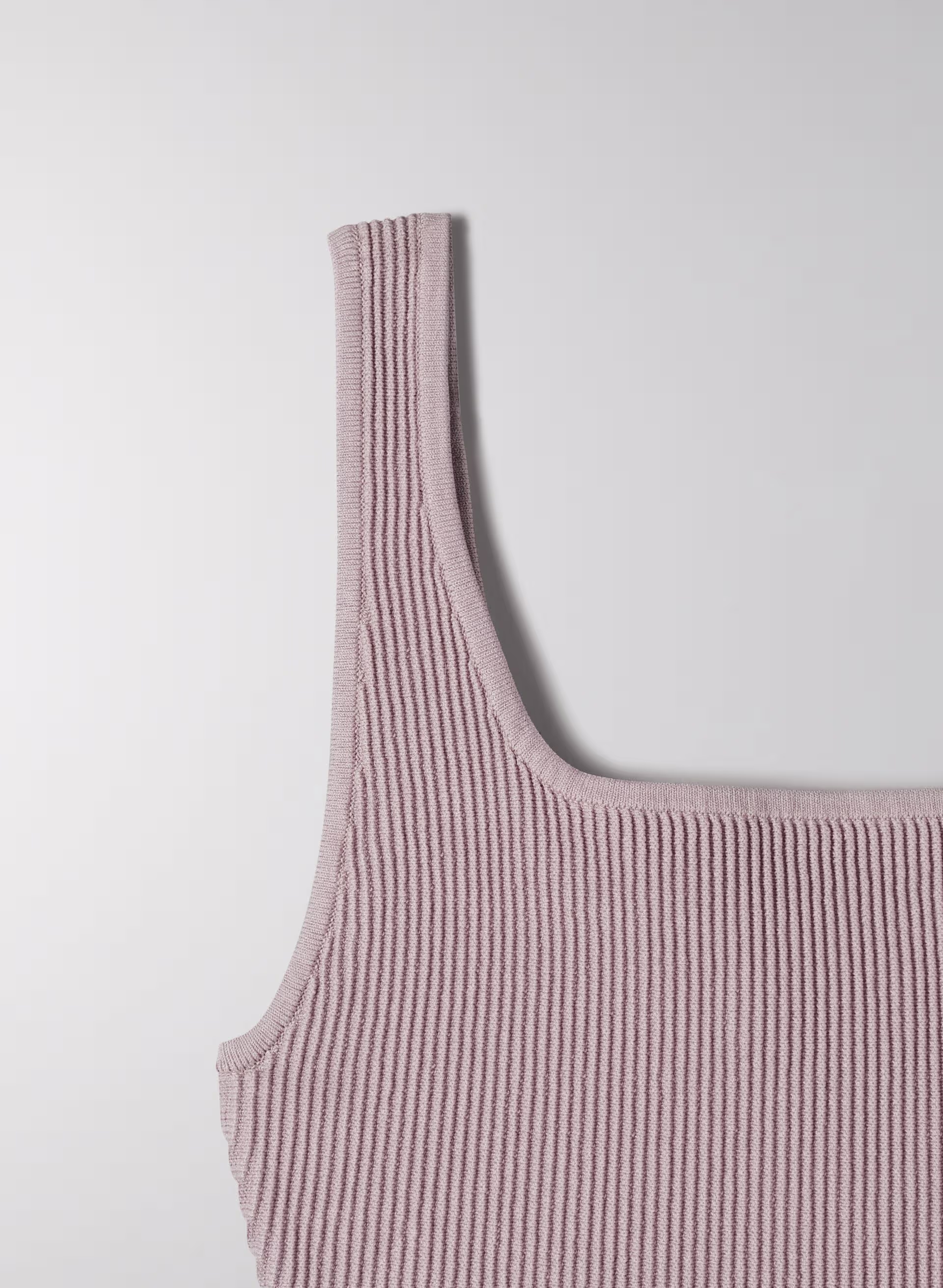 Sculpt Knit Squareneck Cropped Tank