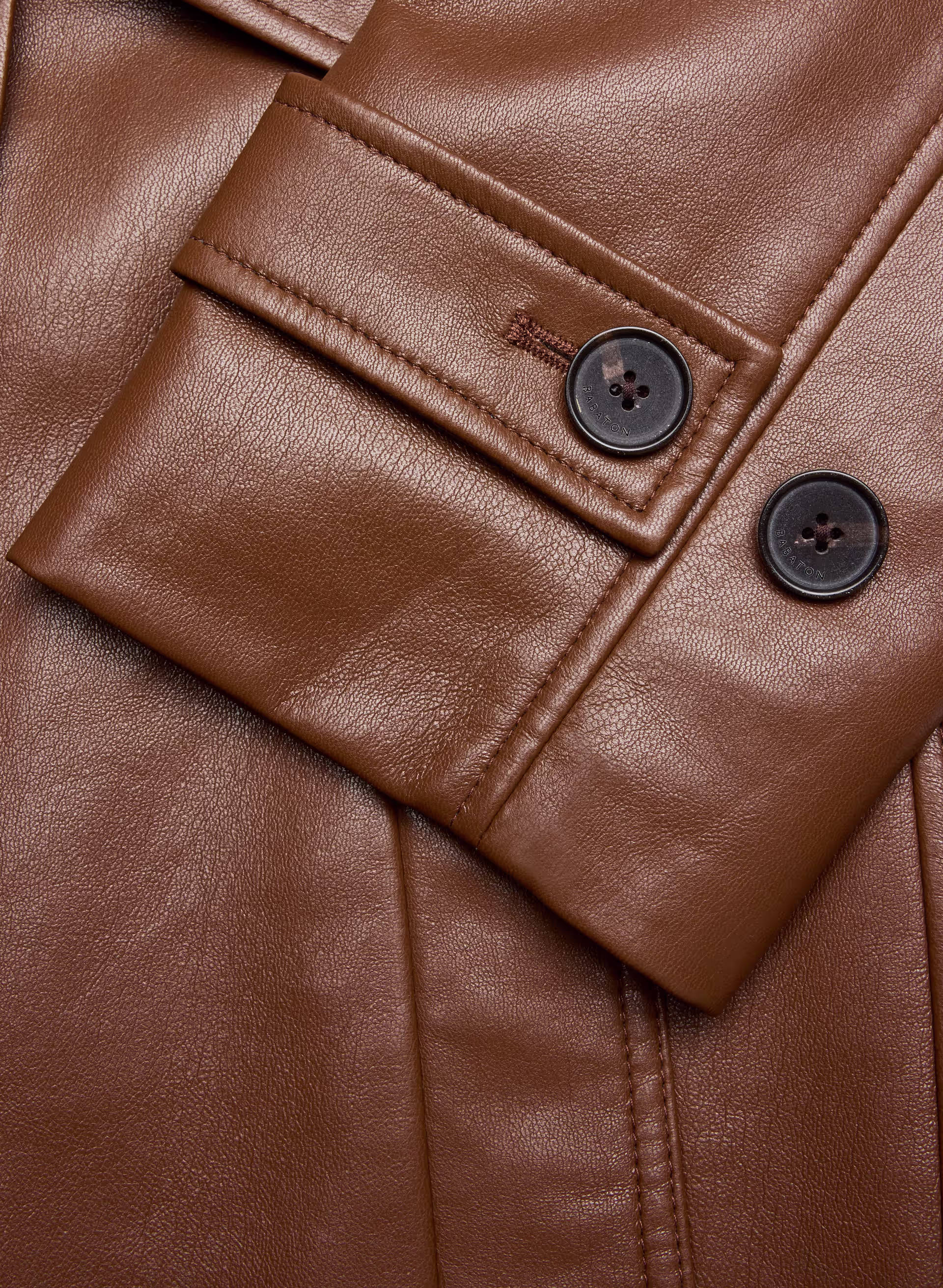 New Tabloid Trench Coat - Unreal Leather