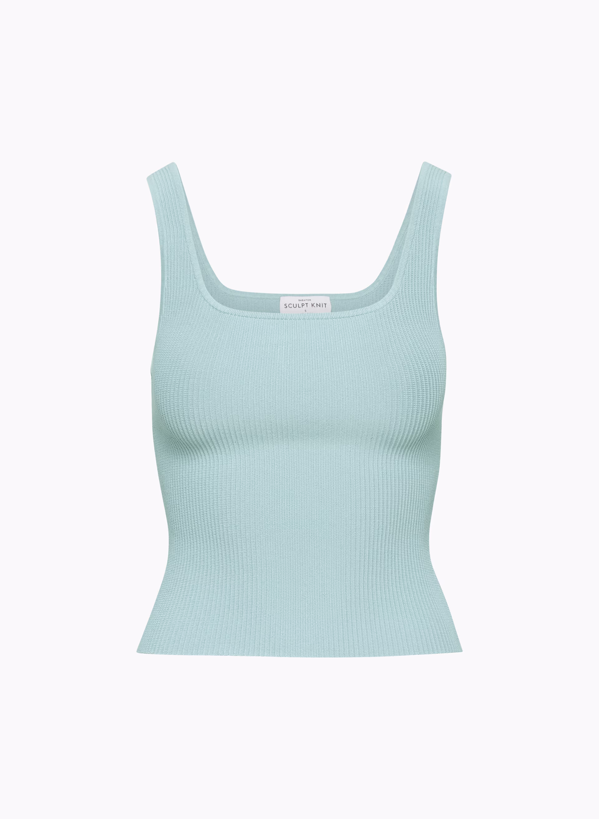 Sculpt Knit Squareneck Tank