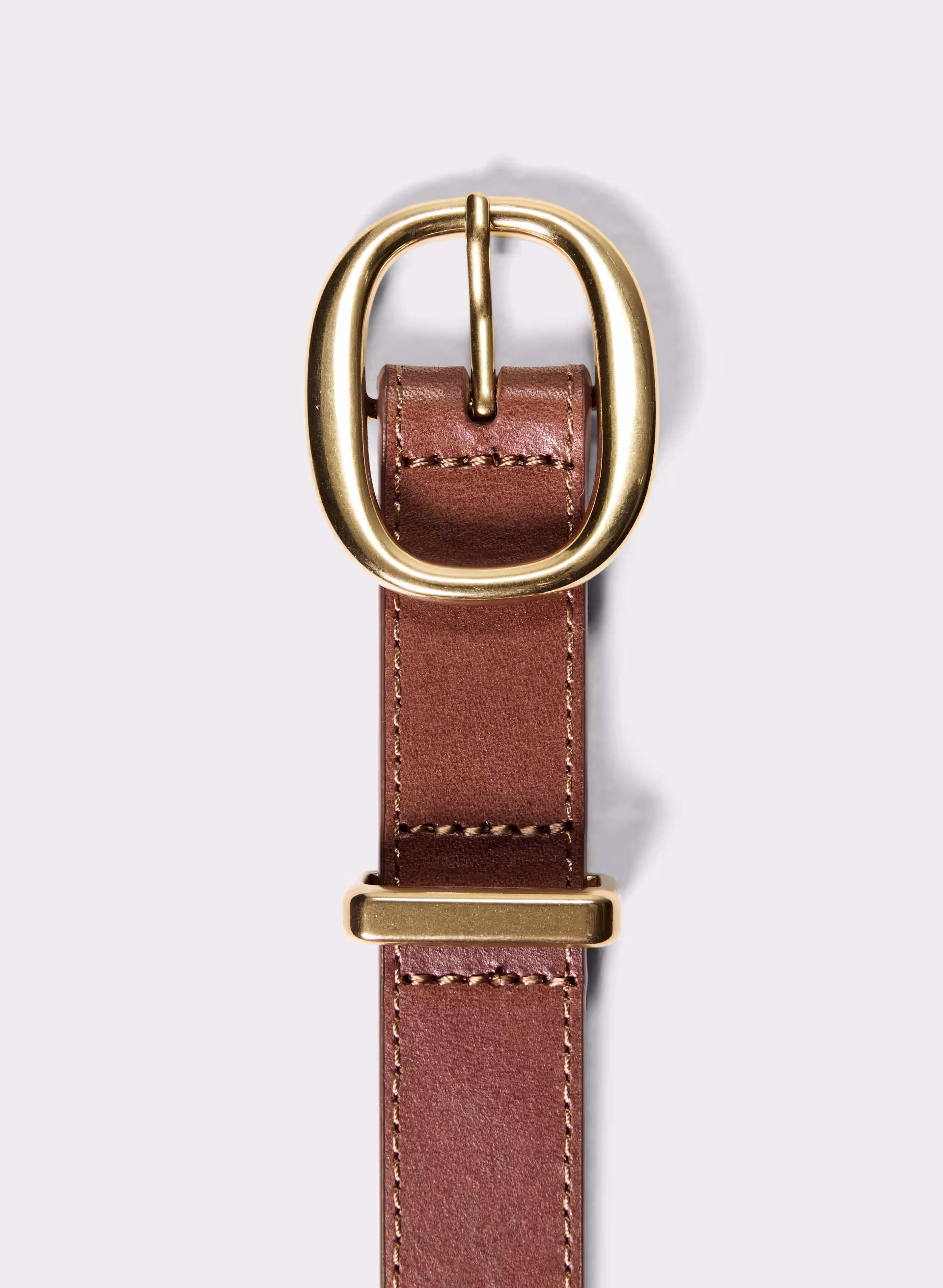 Lifetime Solid Brass Leather Belt