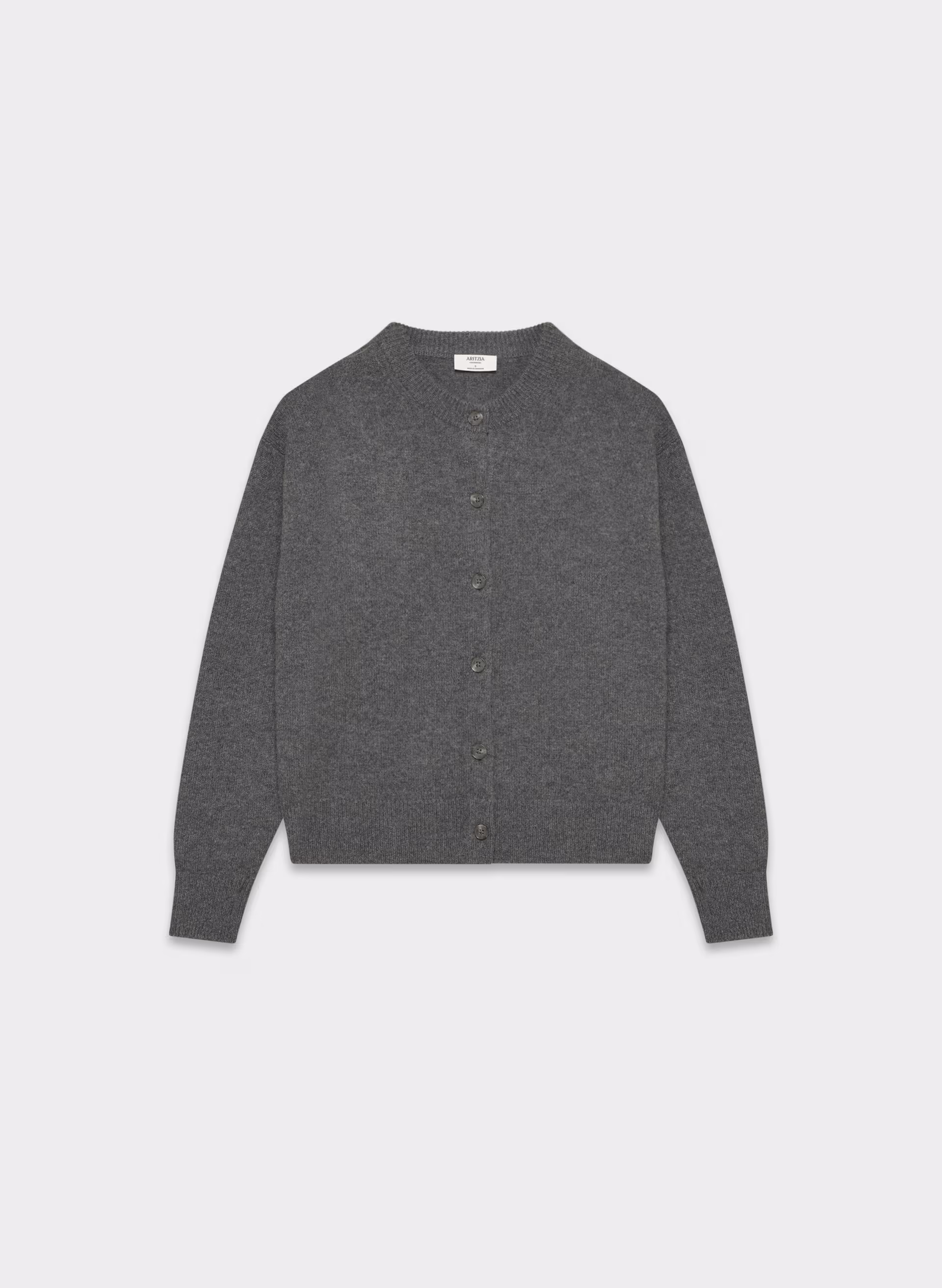 Essential Cashmere Relaxed Crew Cardigan