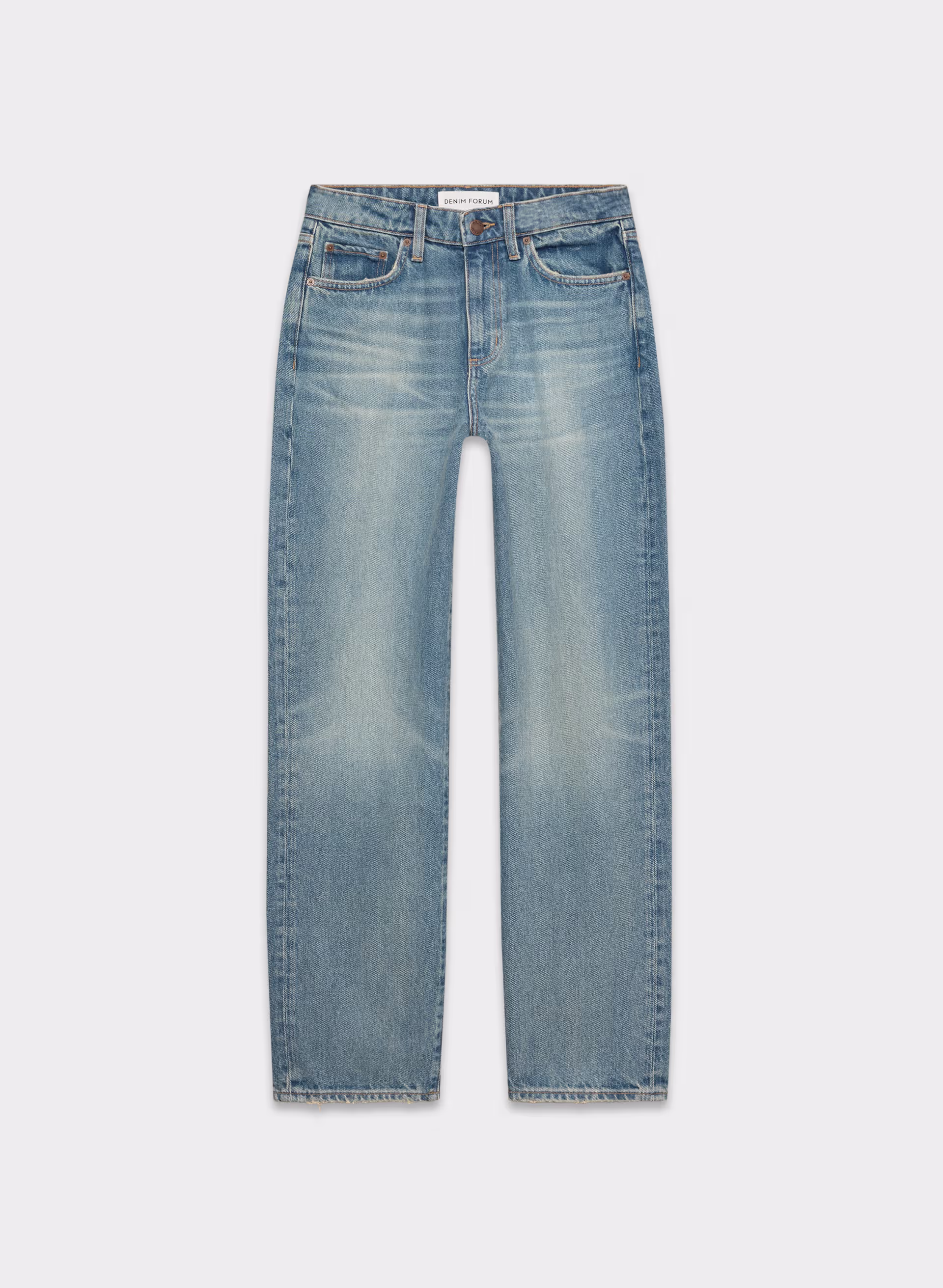 Denim Forum Sadie Relaxed Mid-rise Straight Jean