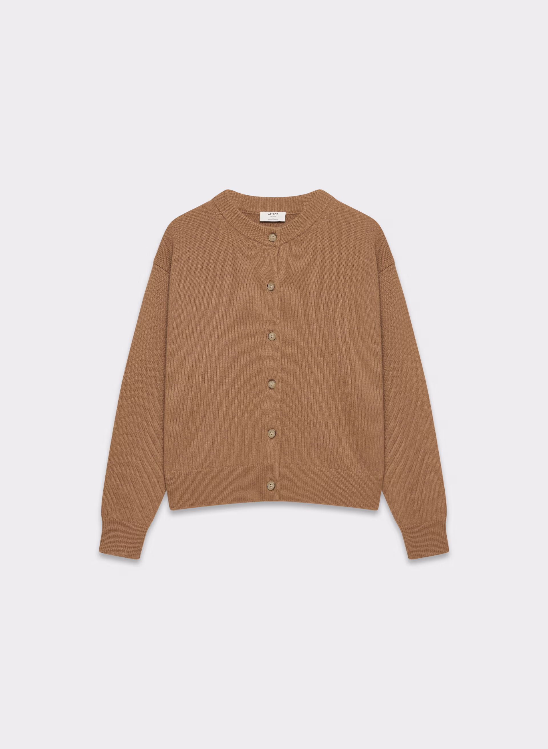 Essential Cashmere Relaxed Crew Cardigan