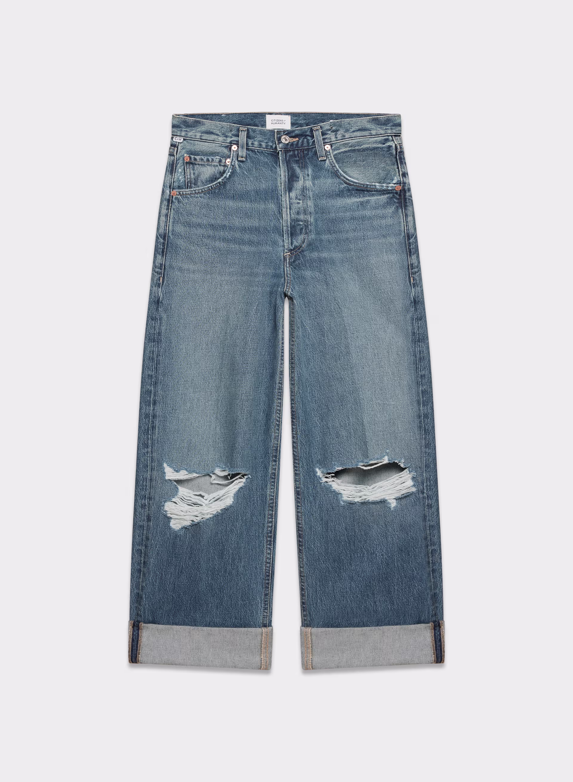 Ayla Baggy Cuffed Jean
