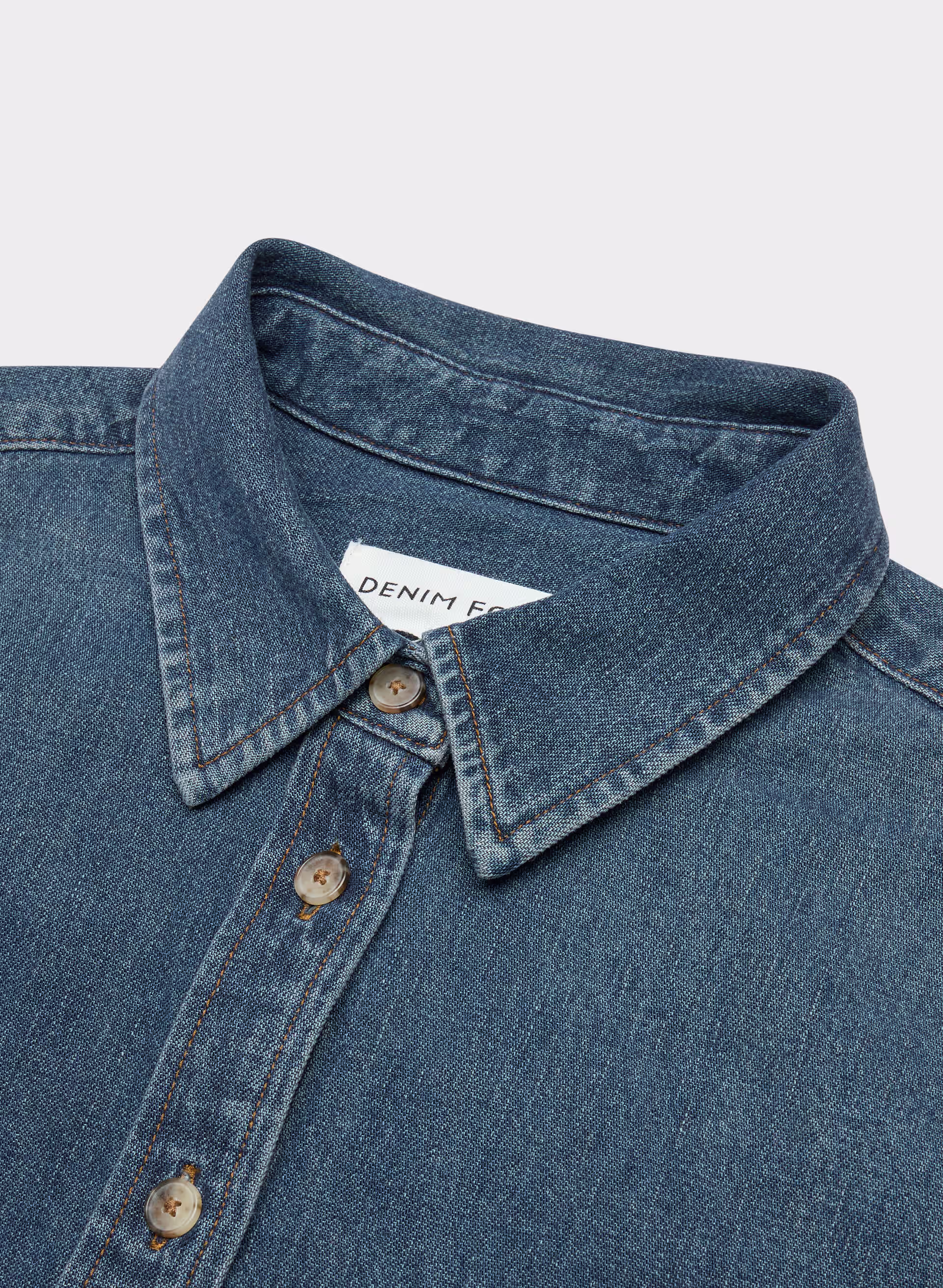 Denim Forum The ’80s Comfy Waist Denim Shirt