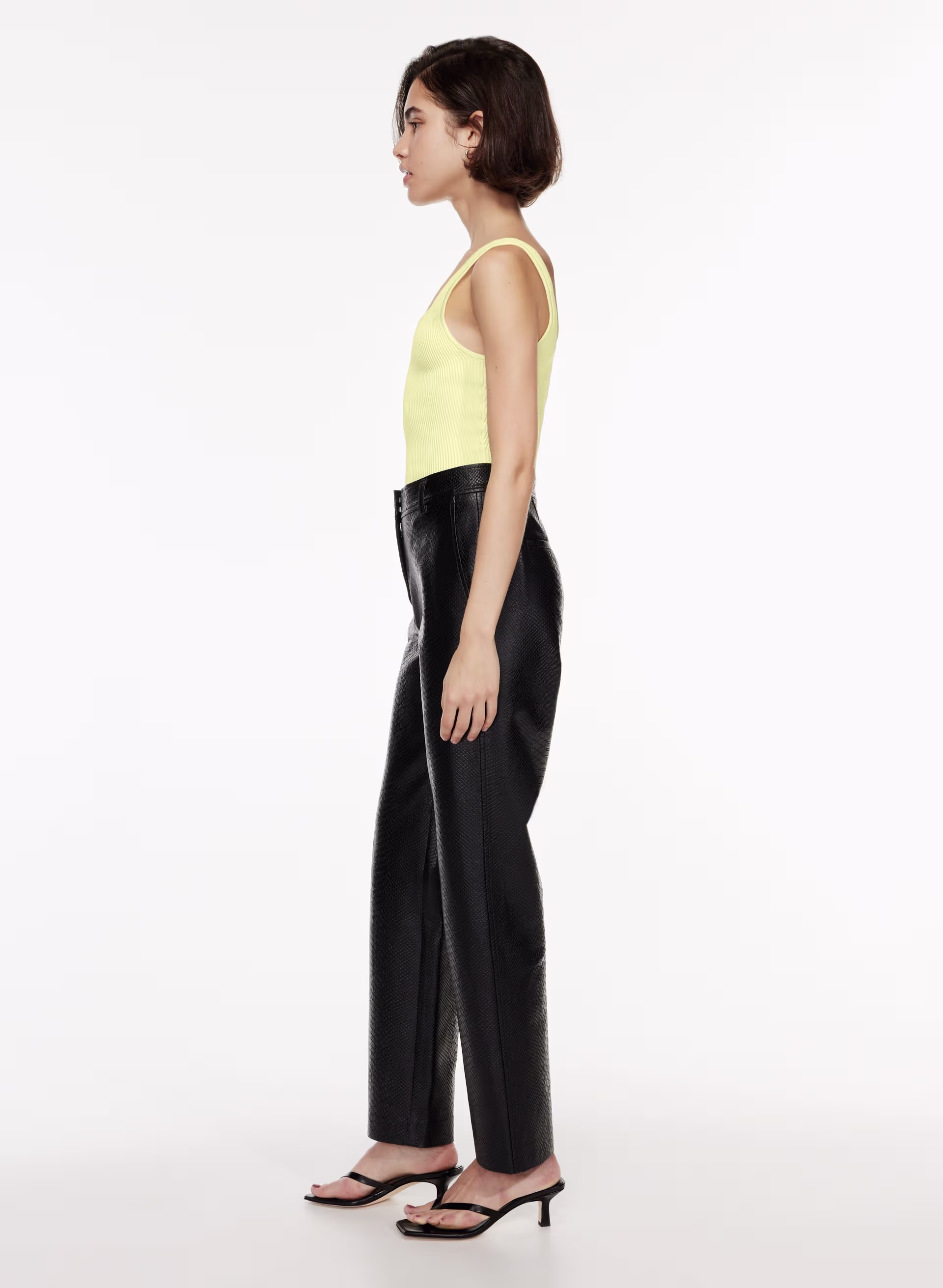 Sculpt Knit Squareneck Tank