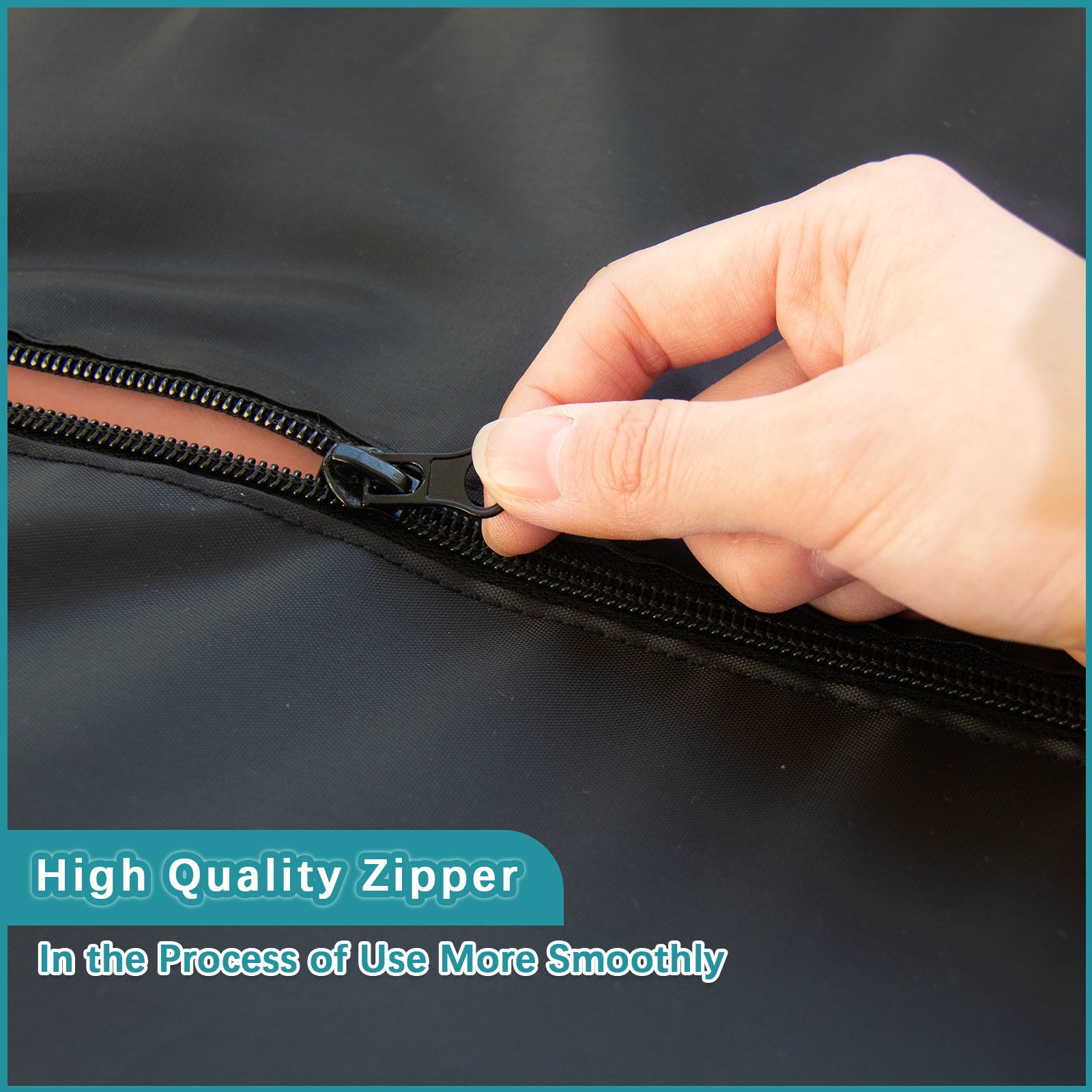 6 Pack Heavy Duty Extra Large Moving Bags with Strong Zippers & Carrying Handles, Storage Totes for Space Saving Moving Storage, Fold Flat, Alternative to Moving Box, Under-Bed Storage