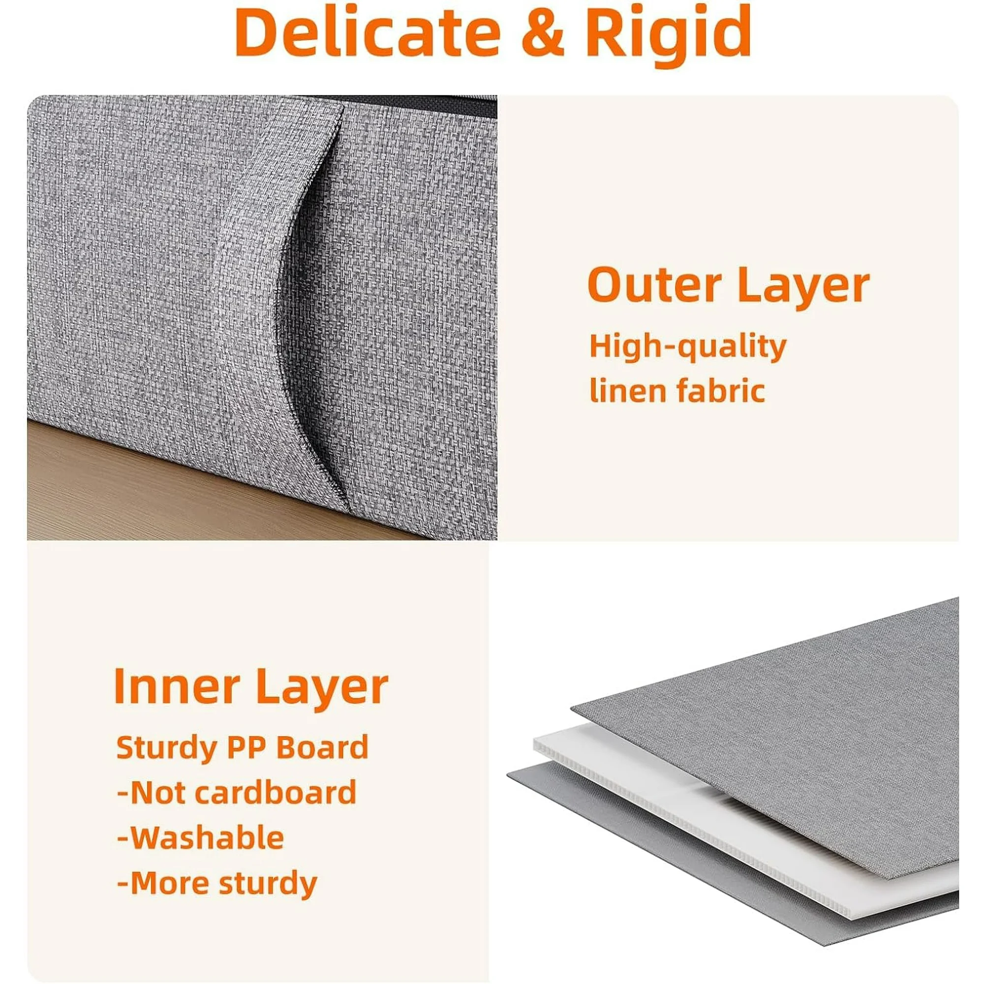 Under Bed Storage, 2 Pack Under Bed Storage Containers with Dividers, Firm Sides, Strong Zipper, 3 Reinforced Handles, 6 Inches Low Profile Underbed Storage Bins for Clothes, Blankets, Grey