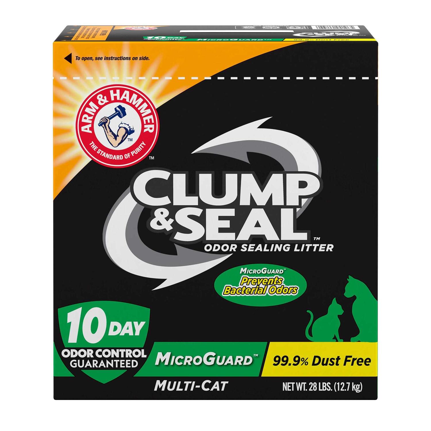 Arm & Hammer Clump & Seal Microguard Odor Sealing Litter - Pet Supplies online store
