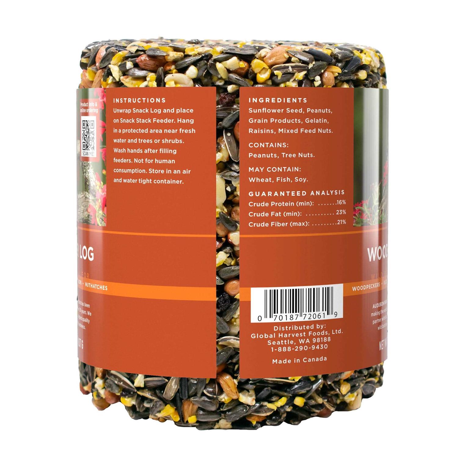 Audubon Park Woodpecker Snack Log Wild Bird Feed - Pet Supplies online store