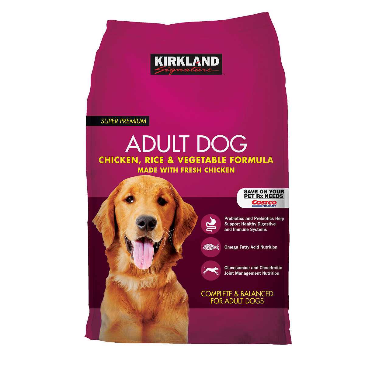 Kirkland Signature Adult Formula Chicken, Rice and Vegetable Dog Food - Pet Supplies online store