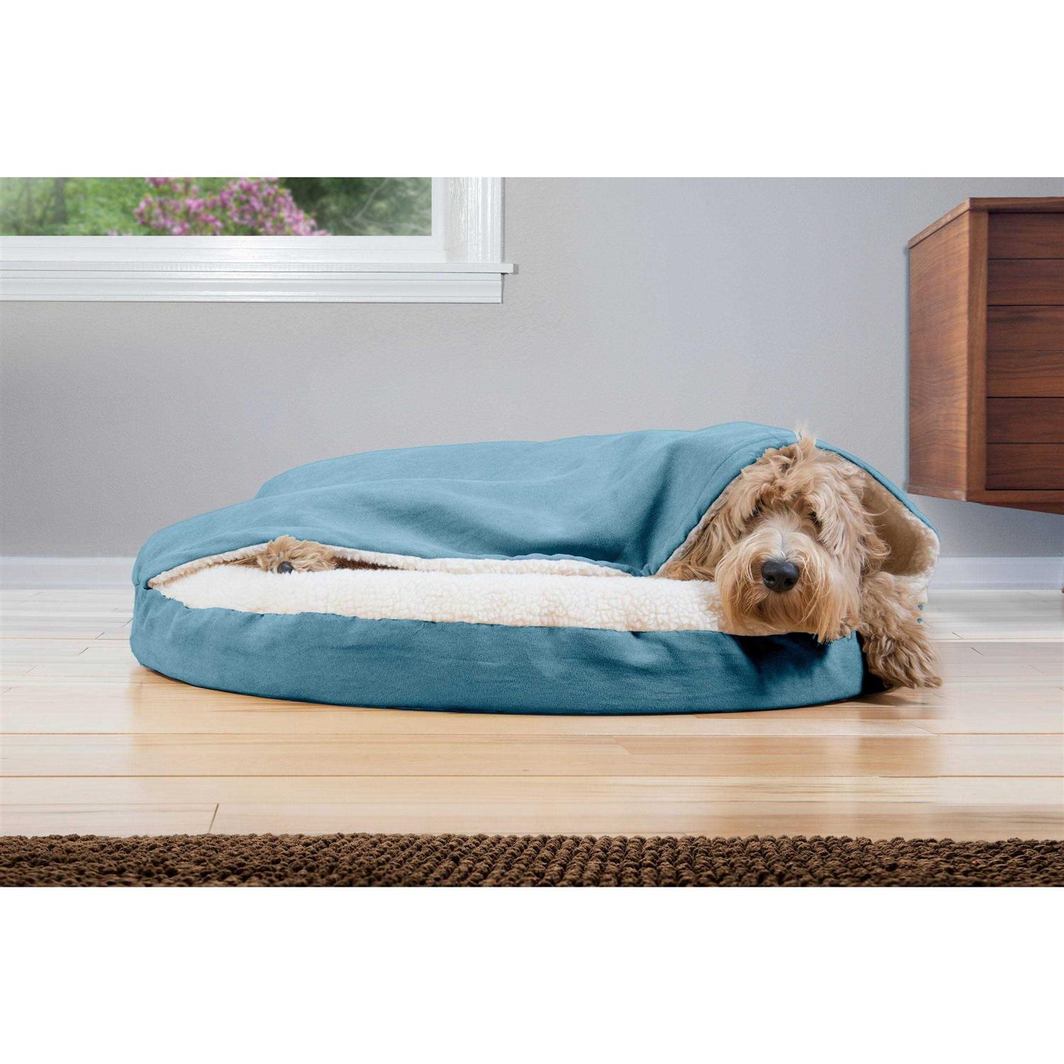 FurHaven Faux Sheepskin Snuggery Orthopedic Pet Dog Bed - Pet Supplies online store