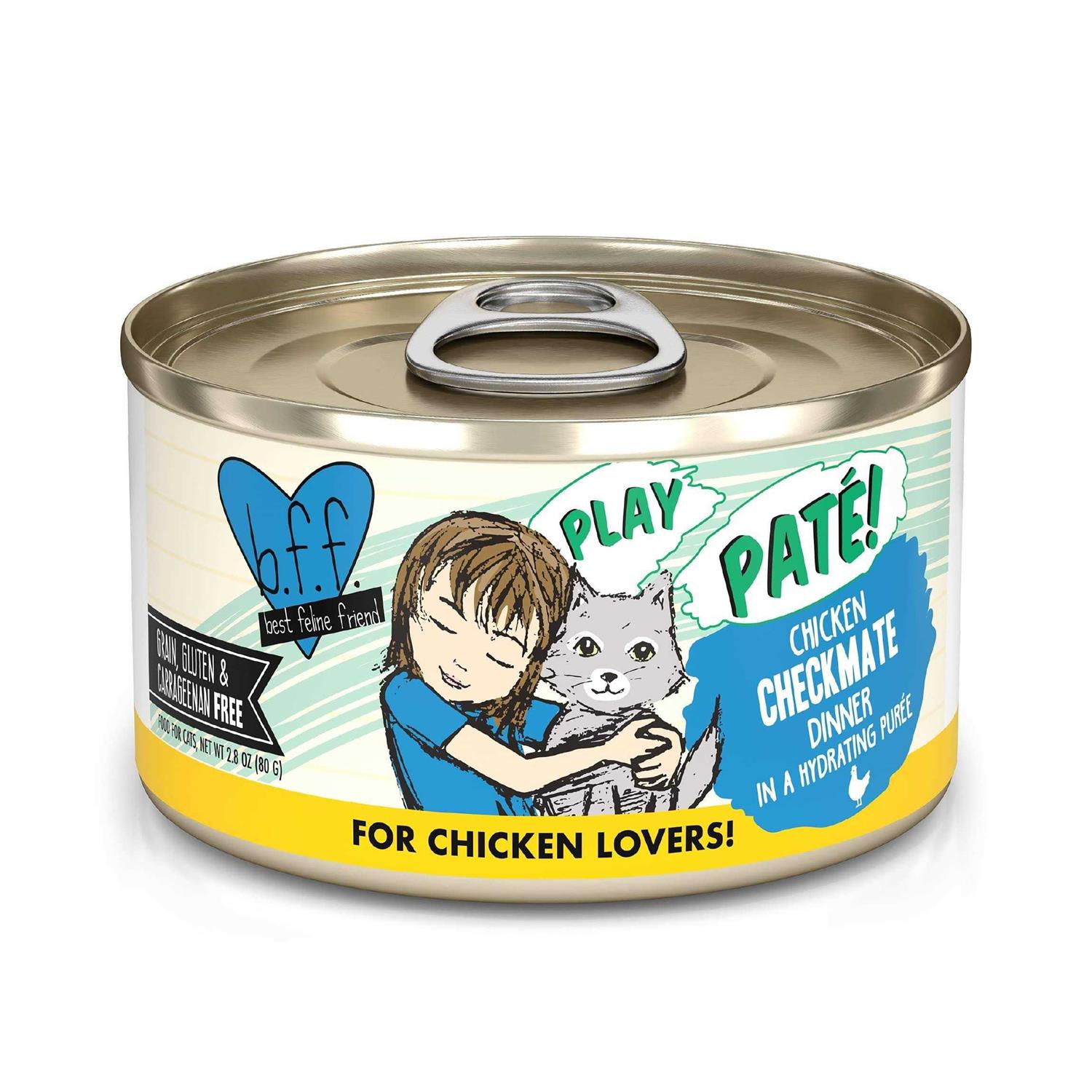BFF Play Pate Lovers Chicken Checkmate Wet Cat Food - Pet Supplies online store