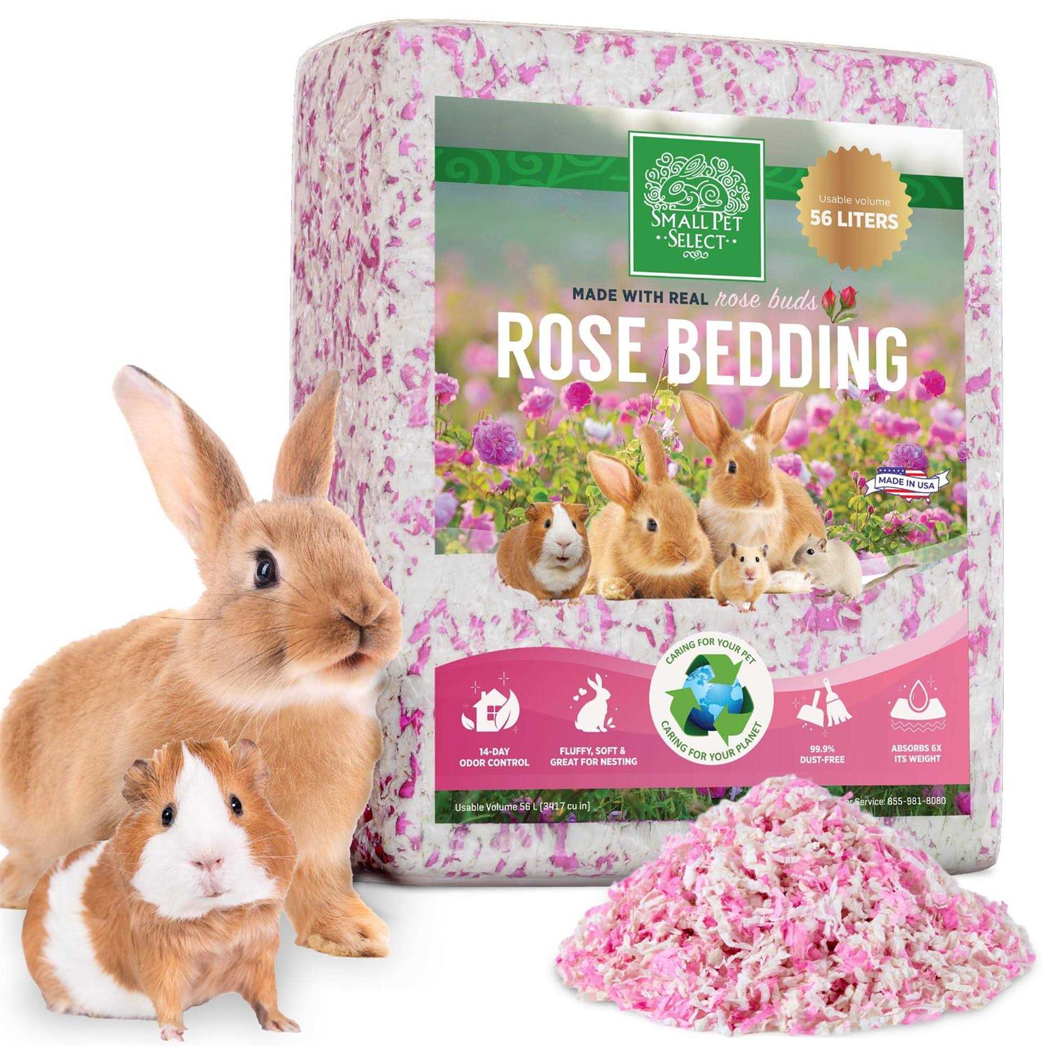 Small Pet Select Natural Paper Bedding with Real Rose Petals - Pet Supplies online store