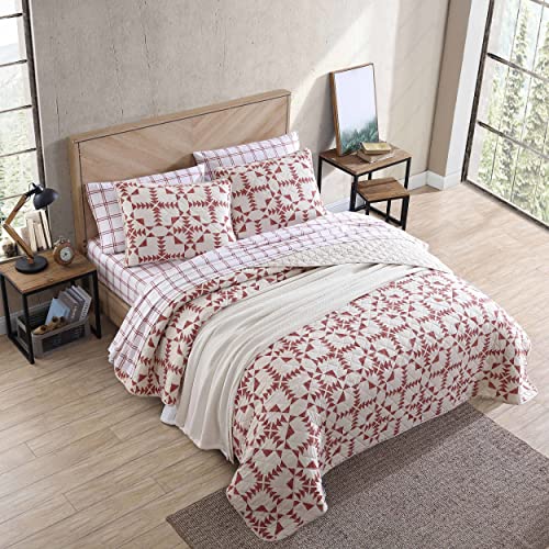Eddie Bauer - King Quilt Set, Reversible Cotton Bedding with Matching Shams, Lightweight Home Decor for All Seasons (Arrowhead Charcoal, King)