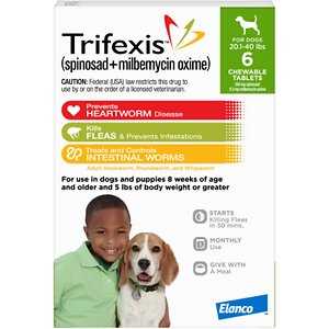 Trifexis 6pk Dog 20.1-40 Lbs - Pet Supplies online store