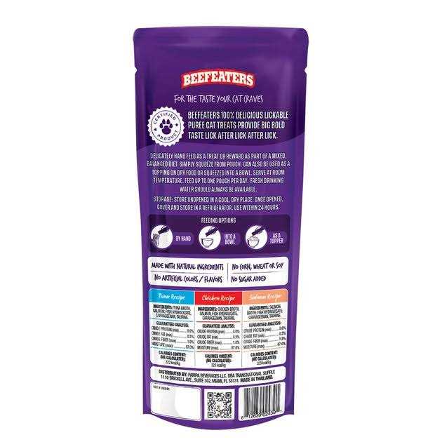 Beefeaters Lickables Puree Cat Treats - Pet Supplies online store