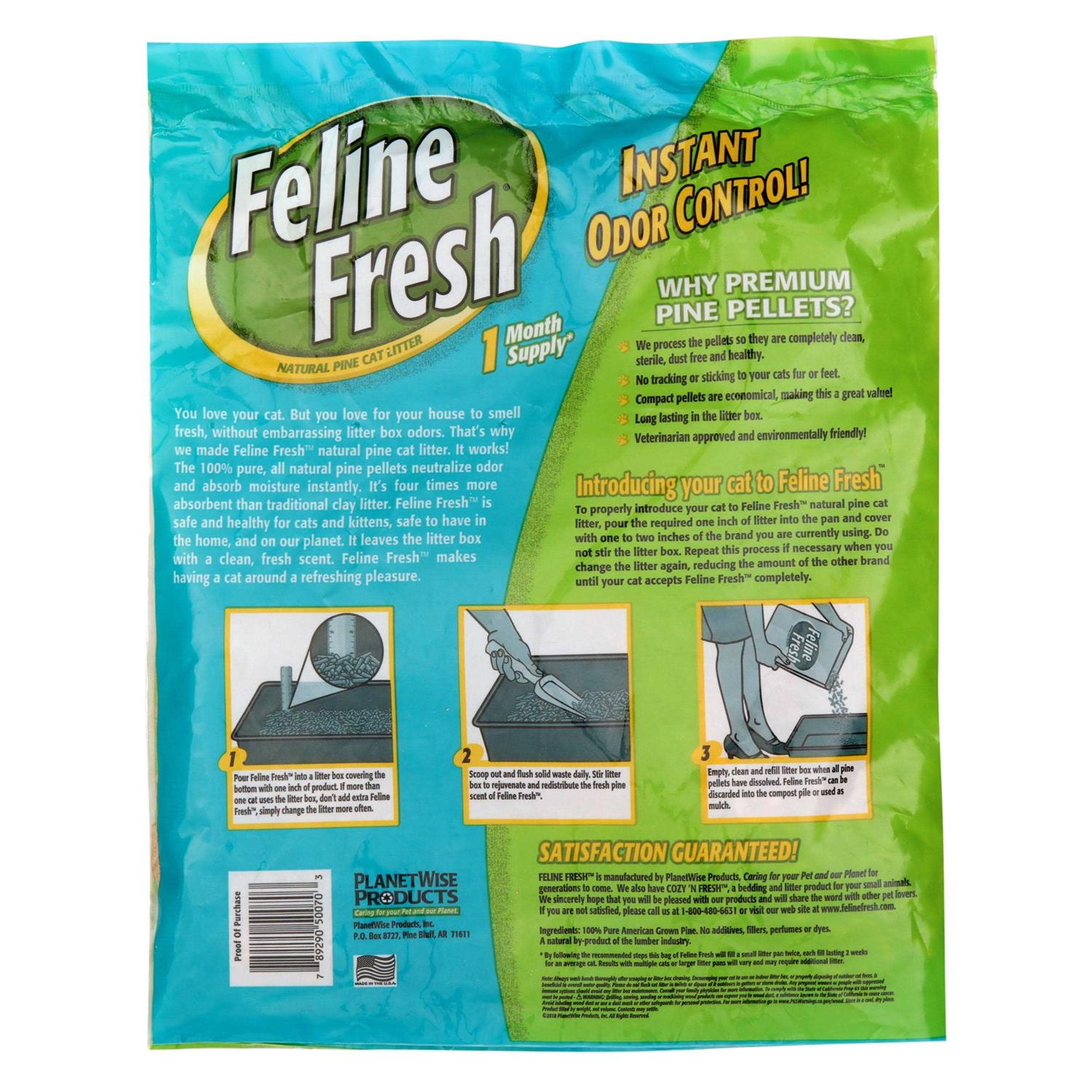 Feline Fresh Natural Pine Cat Litter - Pet Supplies online store