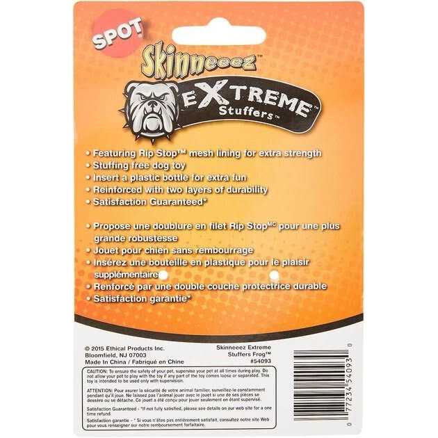 Skinneeez Dog Toy Extreme Stuffer Frog - Pet Supplies online store
