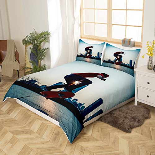 Firefighter Duvet Cover Set Full Size,American Flag Geometric Stripes Bedding Set,Boys Girls Adults Room Decor,Fire Fighting Truck Tools Comforter Cover,Red Black Fashion Quilt Cover,2 Pillowcases